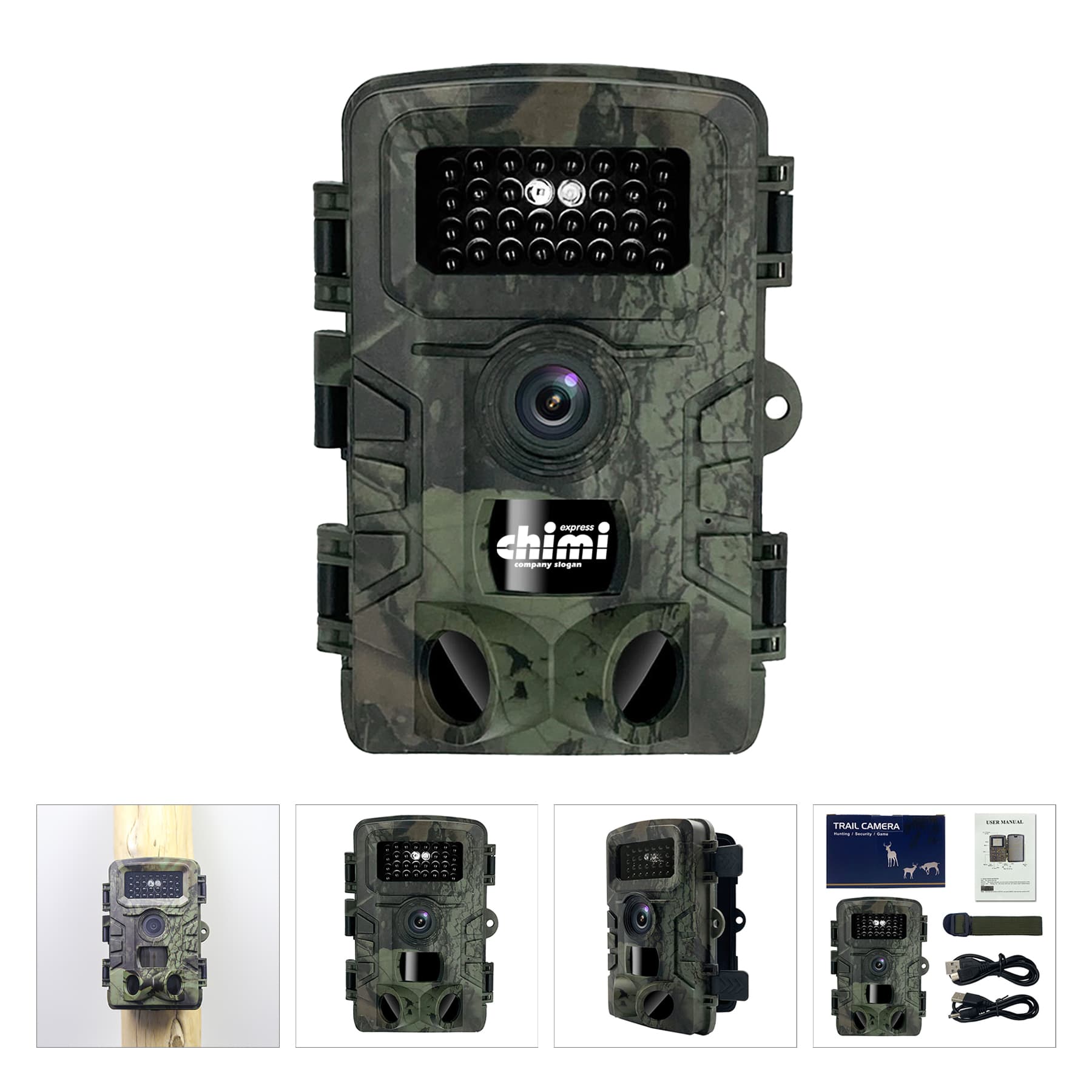 120 Degrees Wide-Angle Trail Hunting Camera 36MP 1080P