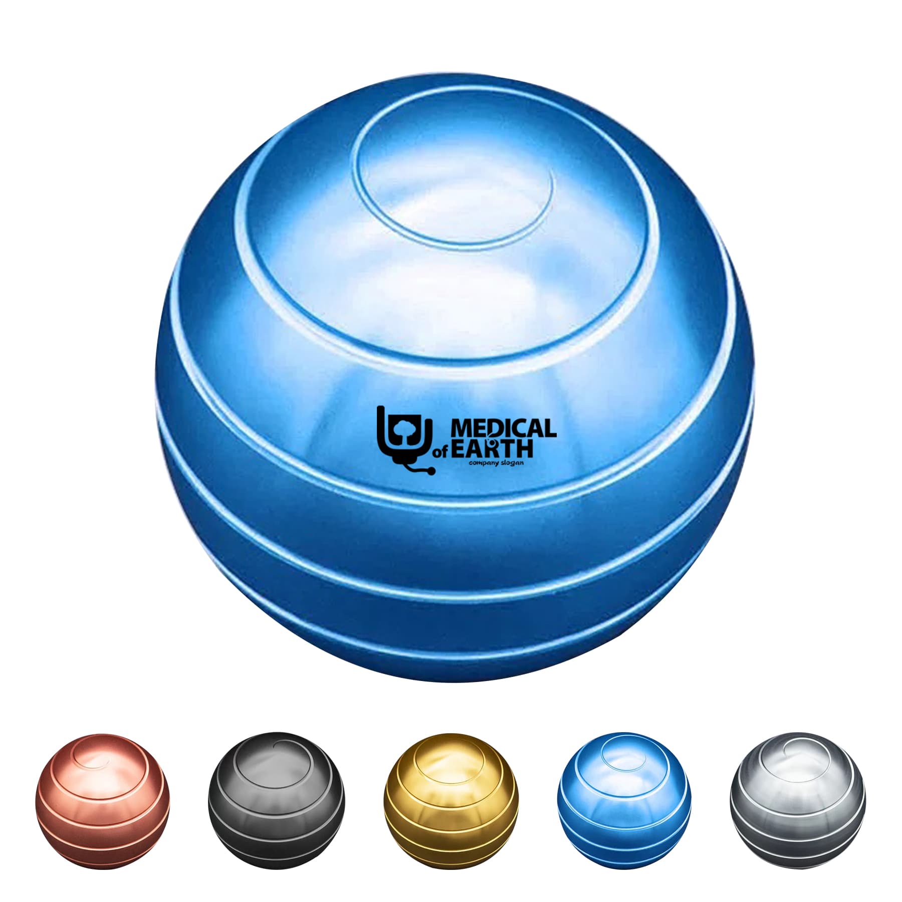 Aluminum Full Body Optical Illusion Fidget Spinner Ball