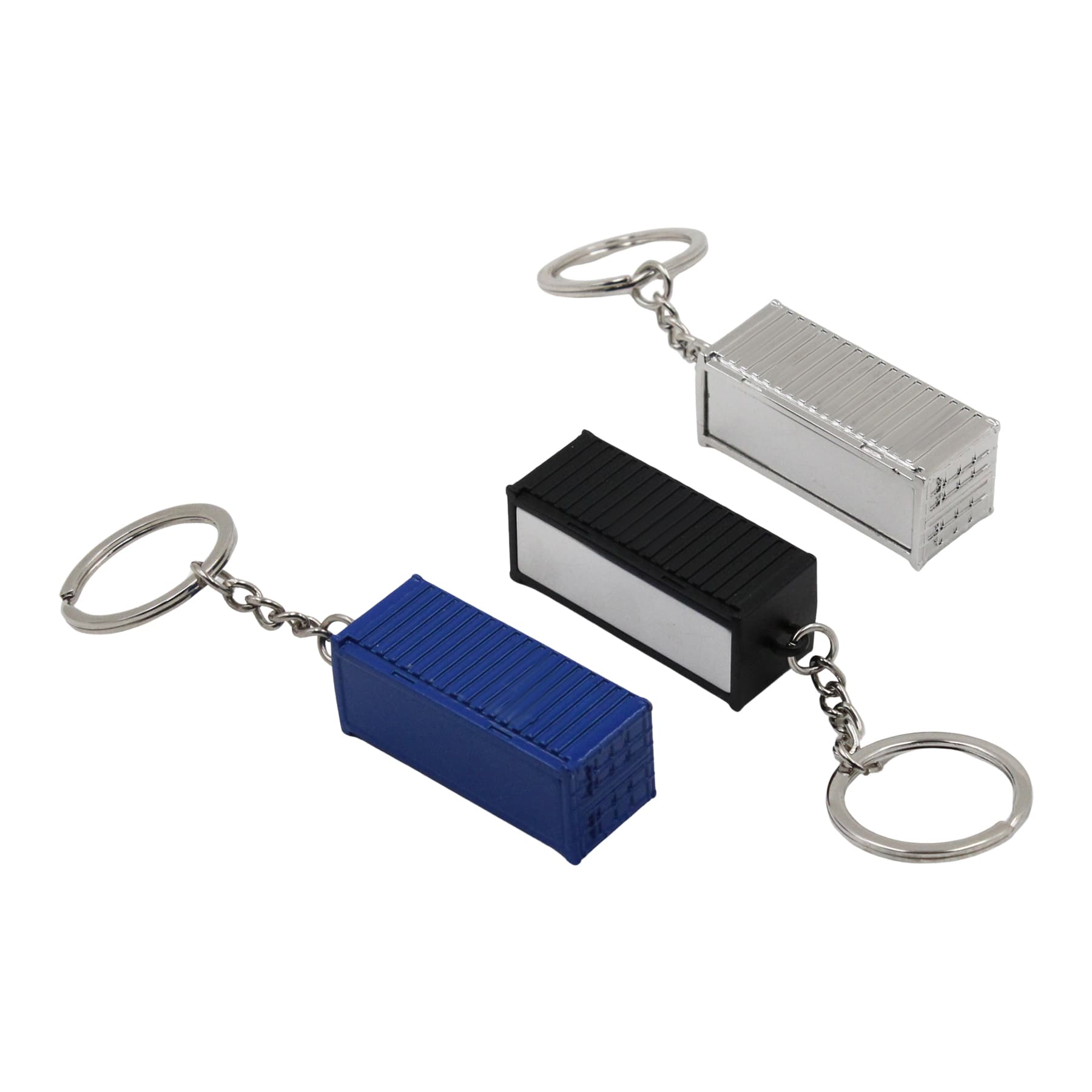 Metal container keychain