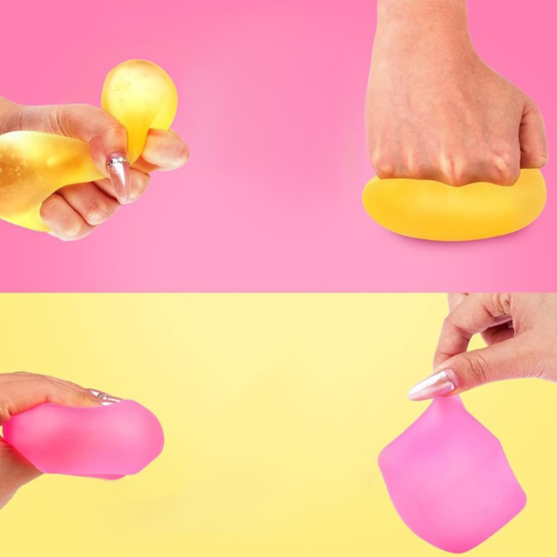 Ice cube shaped stress relieving toy