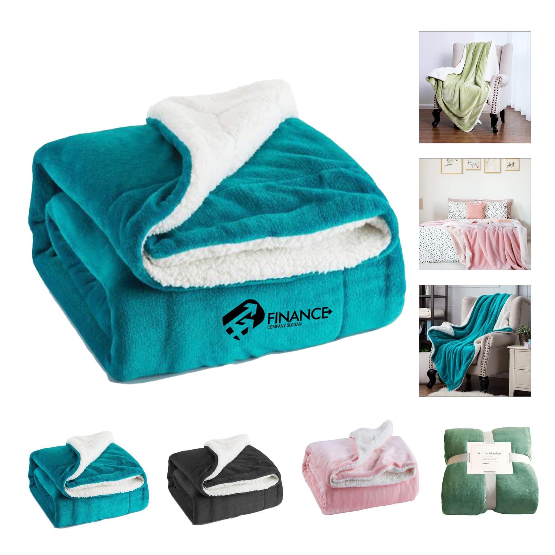 Super Cozy Faux Lamb Wool Soft Sherpa Fleece Blanket