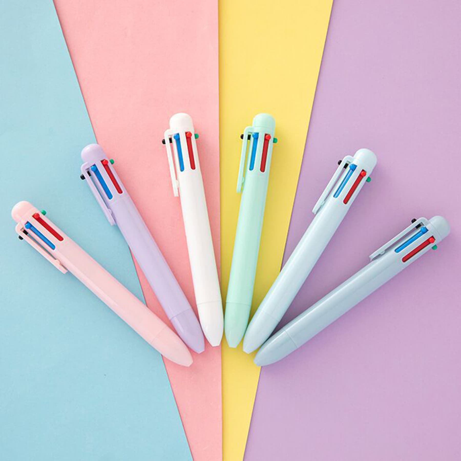 6 In 1 Retractable Multicolor Ballpoint Pen