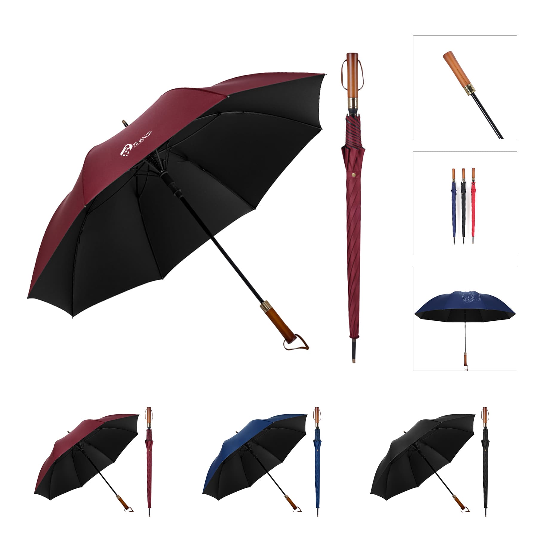 48" Automatic Umbrella - Solid Colors