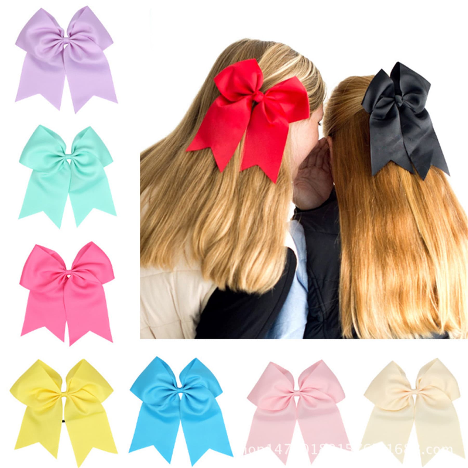 7-inch Large Cheerleading Elastic Headband Hair Tie