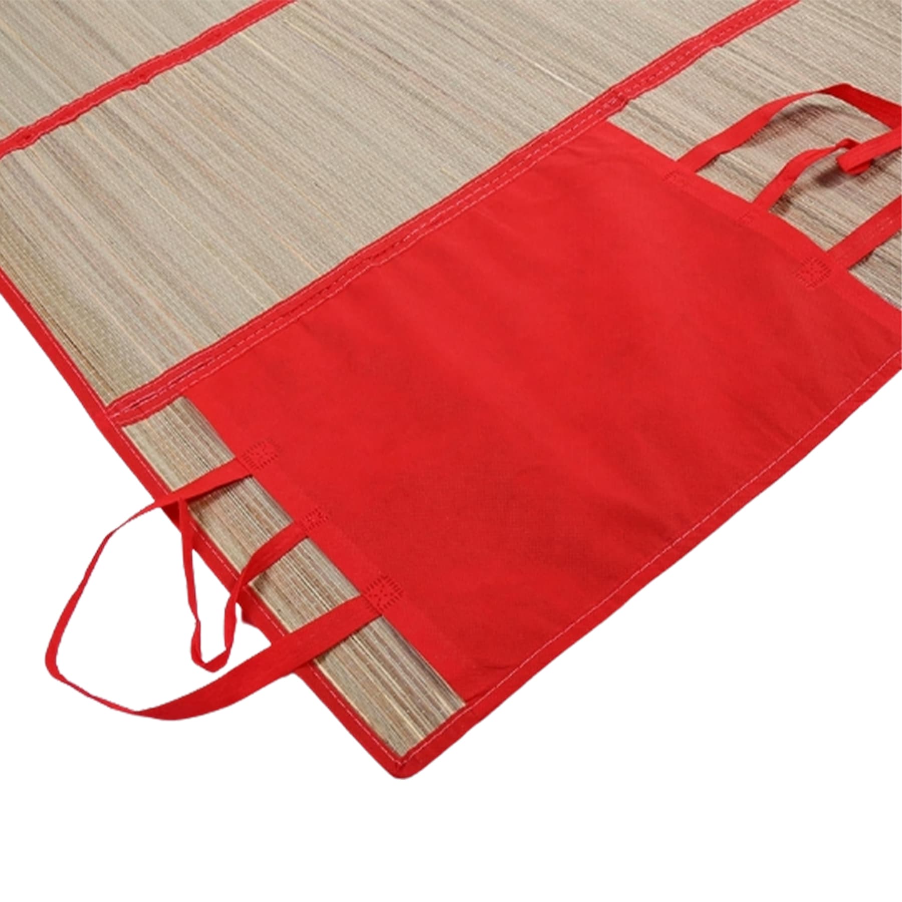 Portable Woven Beach Mat with Handle