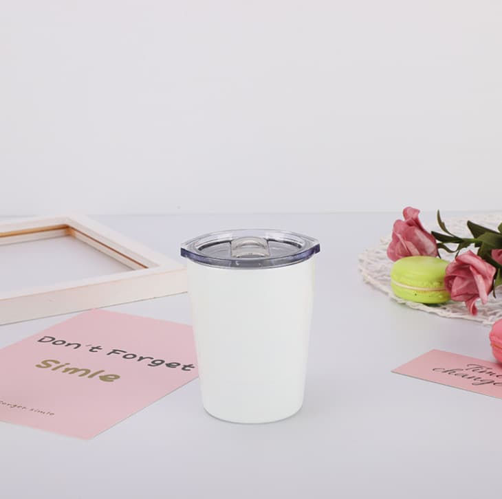 8OZ Coffee Tumbler Stainless Steel Kids Milk Mug With Lid