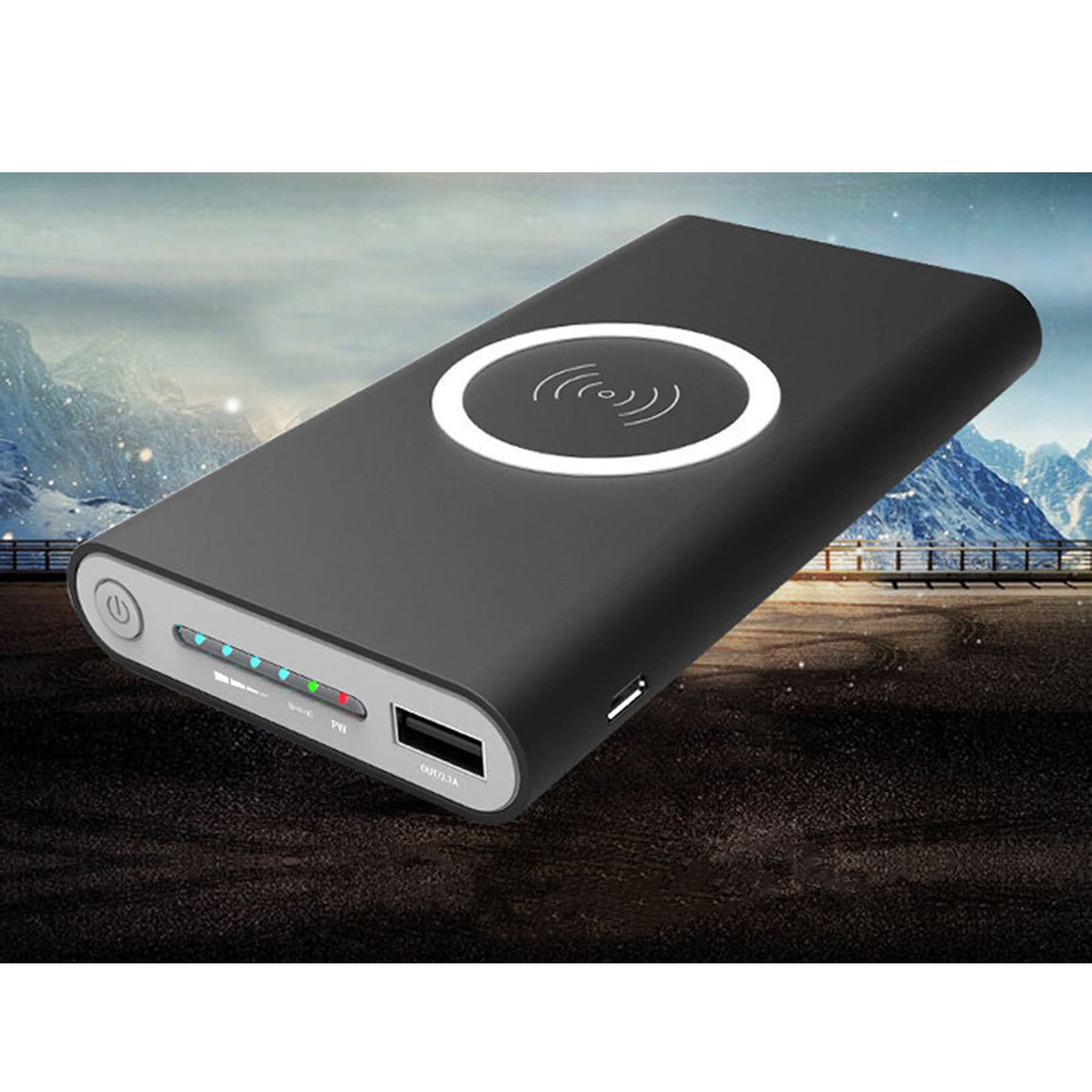 3 In 1 10000Mah Wireless Charger Power Bank