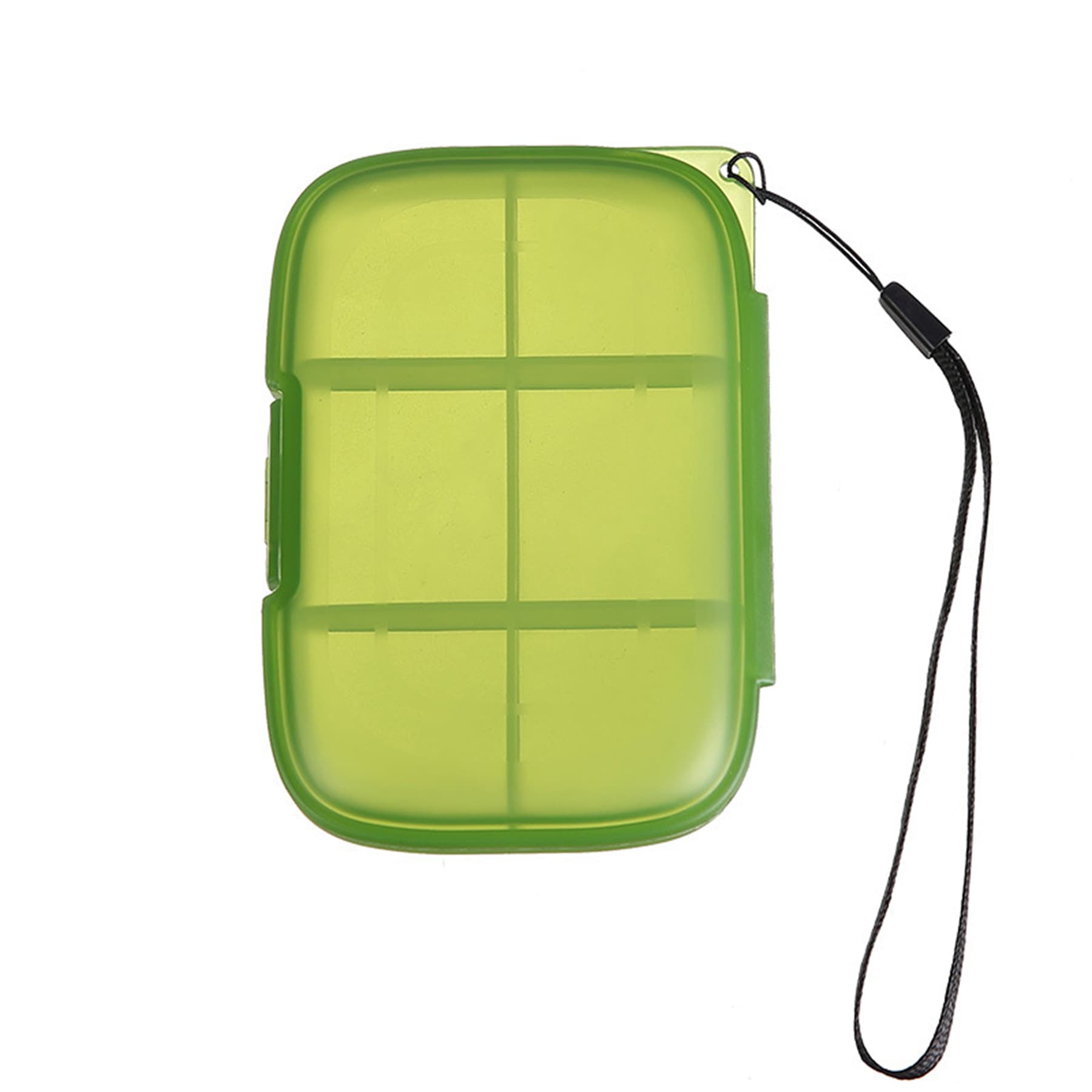 6 Compartments Medicine Pill Case