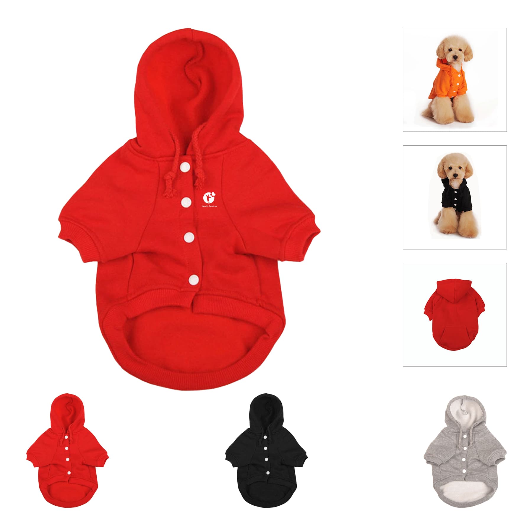 Puppy Hoodie Sweater Dog Coat With Pockets