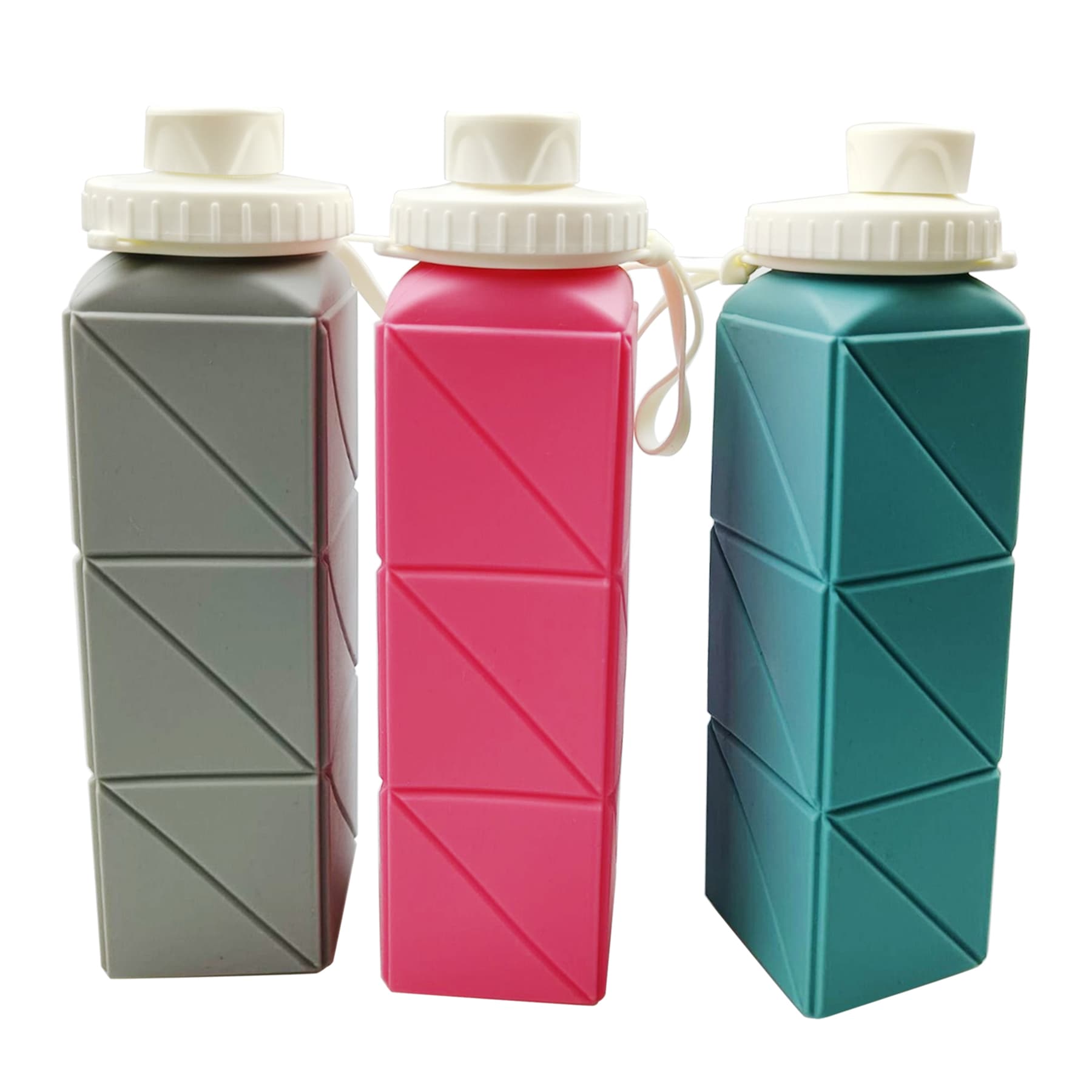 20.6oz collapsible silicone portable water bottle