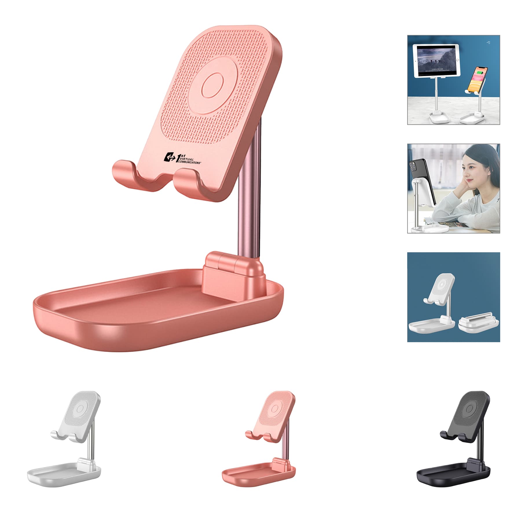 Folding Telescopic Desktop Cellphone Stand Holder