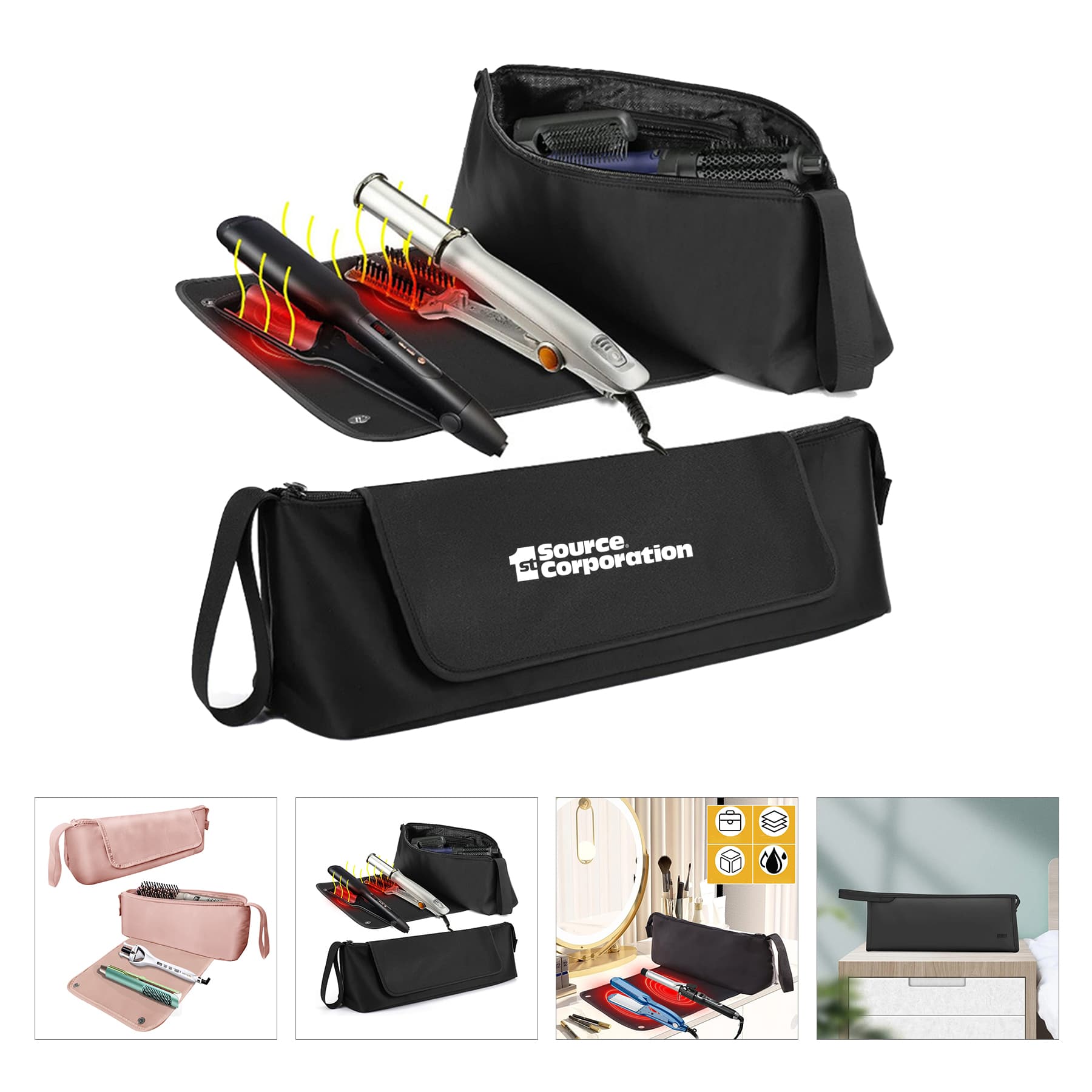 Curling Wand Hair Dryer Bag