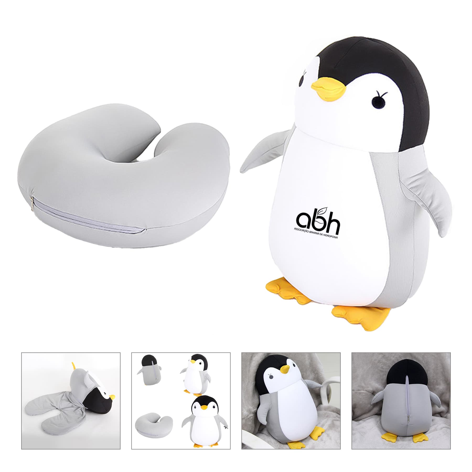 U-Shaped Penguin Pillow