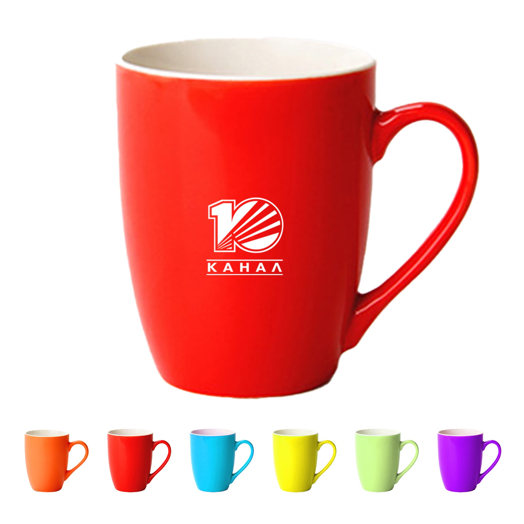 13.5oz Glossy Potbelly Ceramic Coffee Mugs