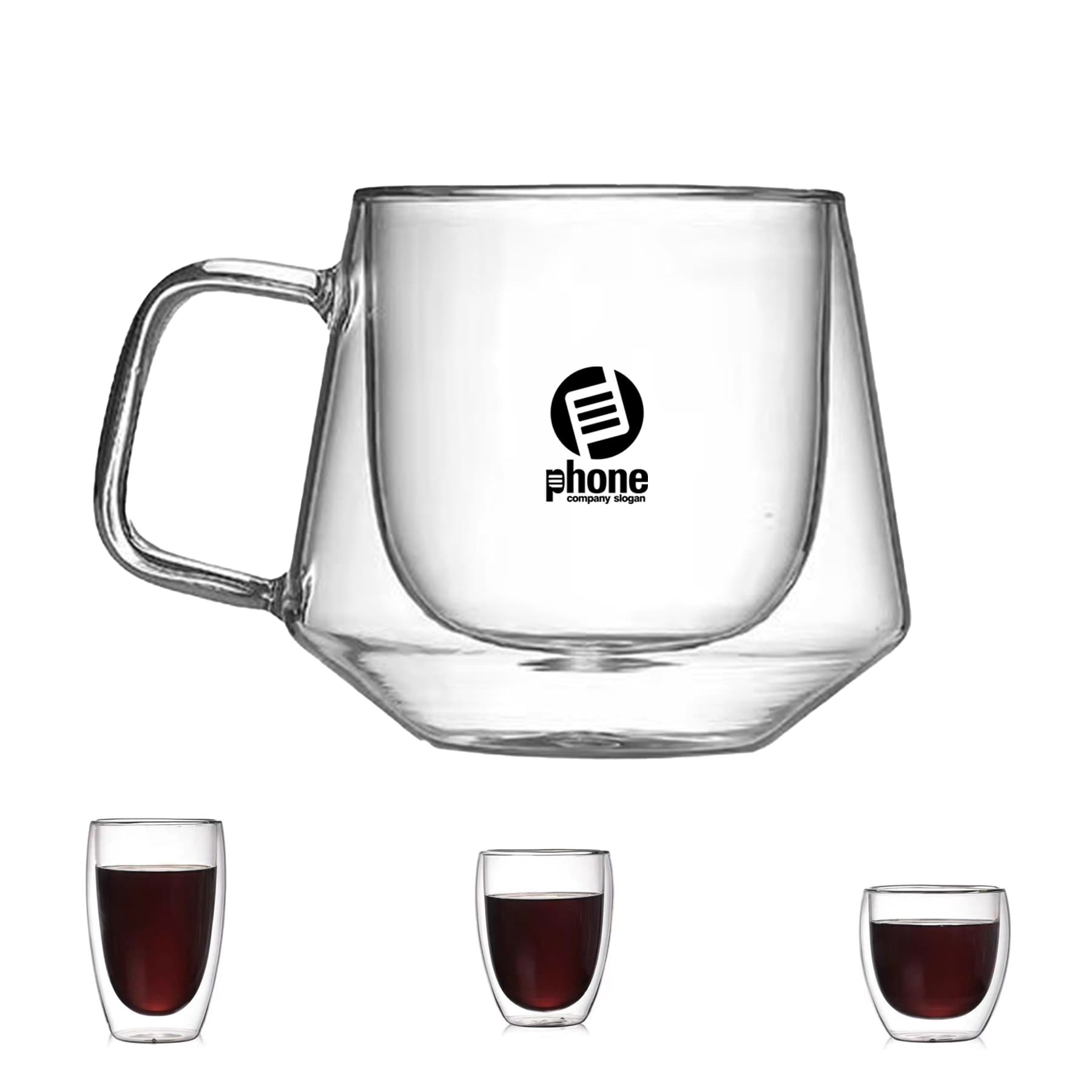 Heat Resistant Double Layer Coffee Mug