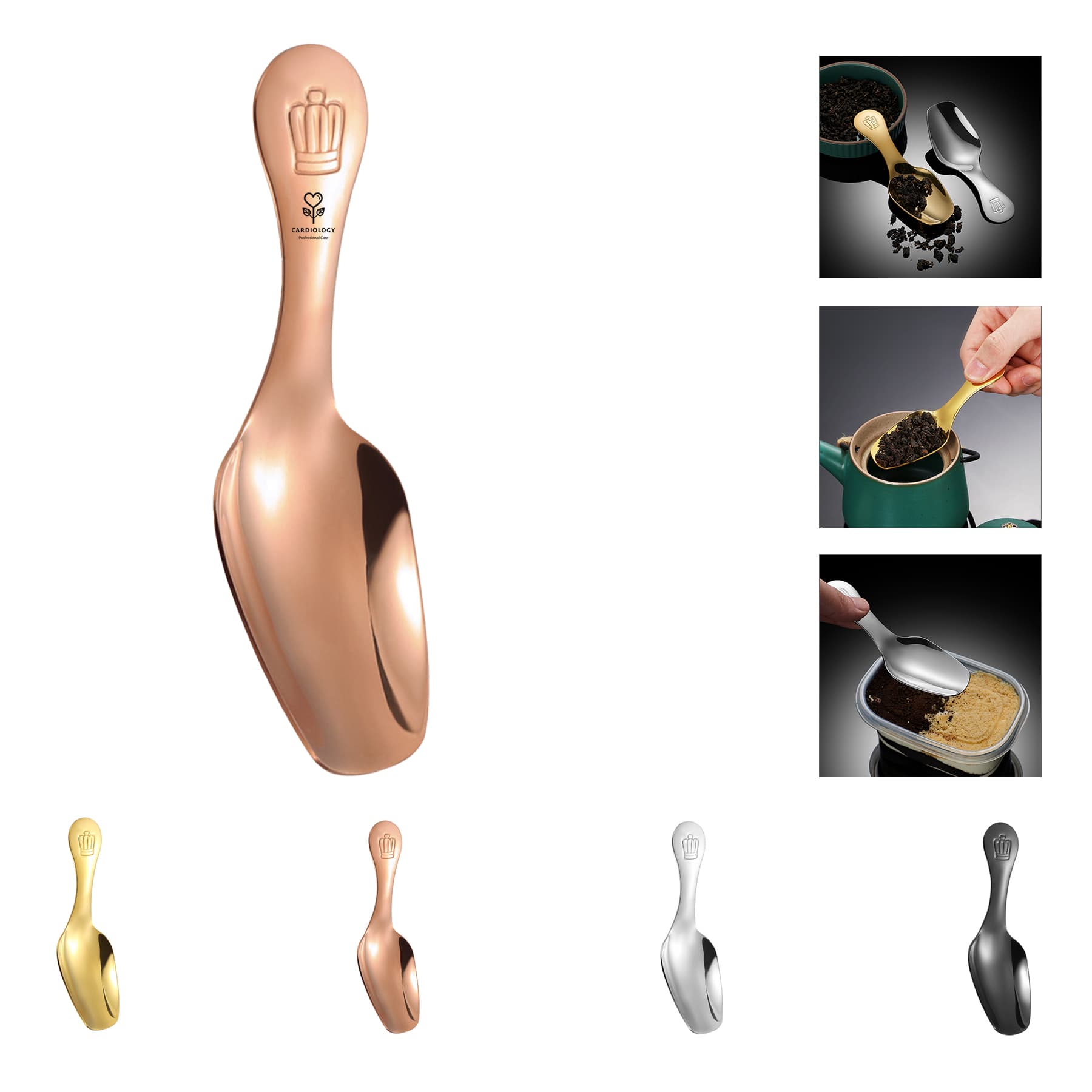 Short Handle Ice Cream Dessert Spoon