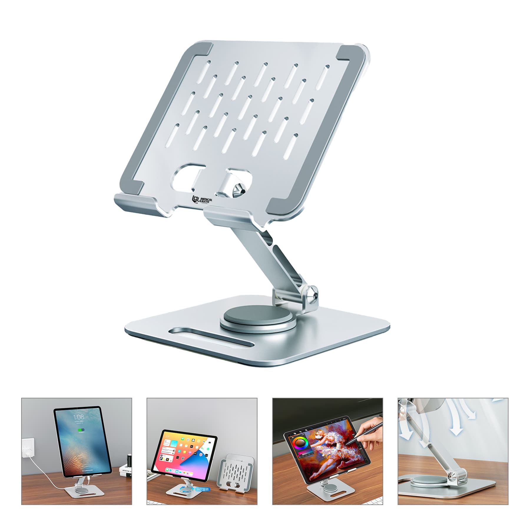 Aluminum Alloy Adjustable Folding Portable Laptop Stand
