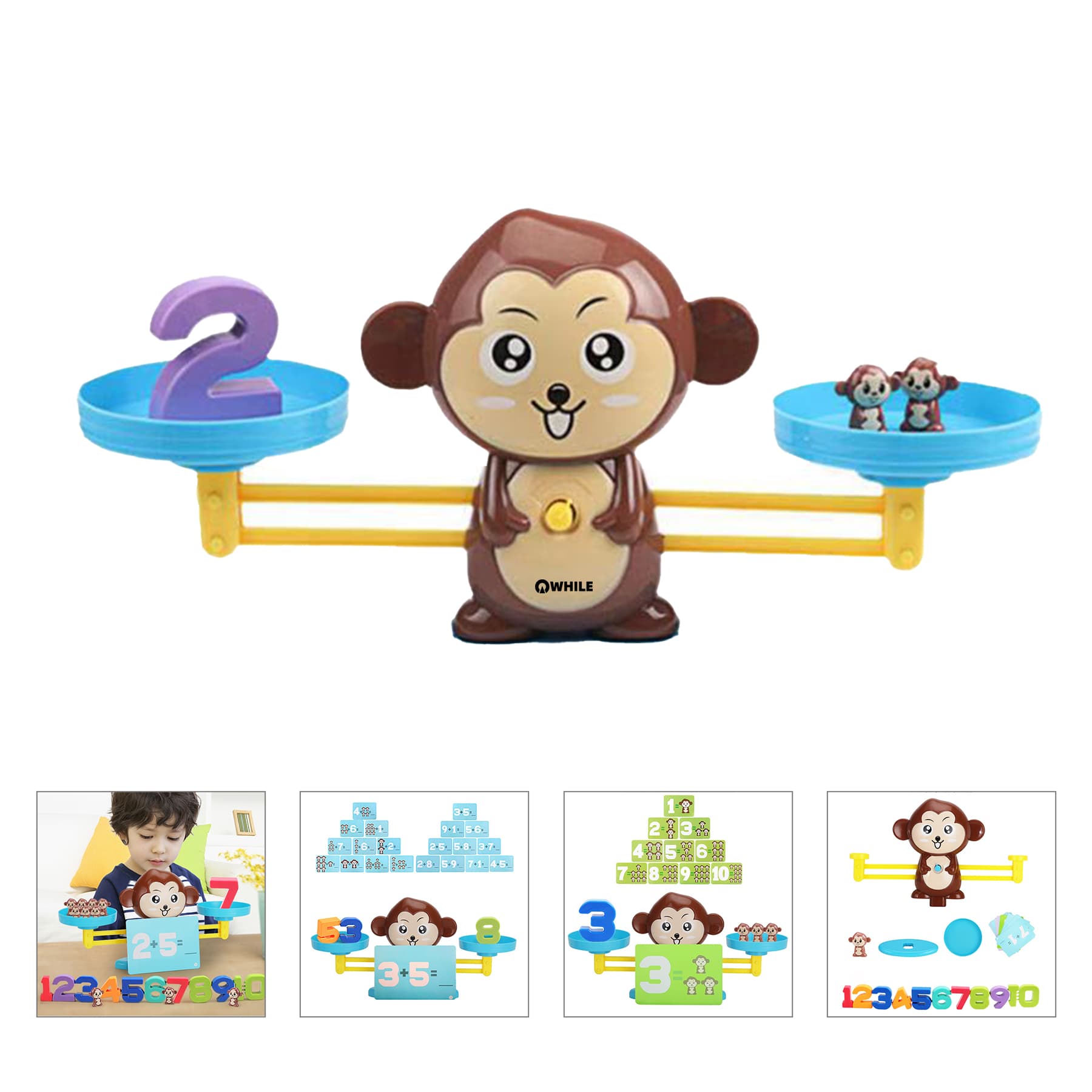 Monkey Balance Math Game for Kids