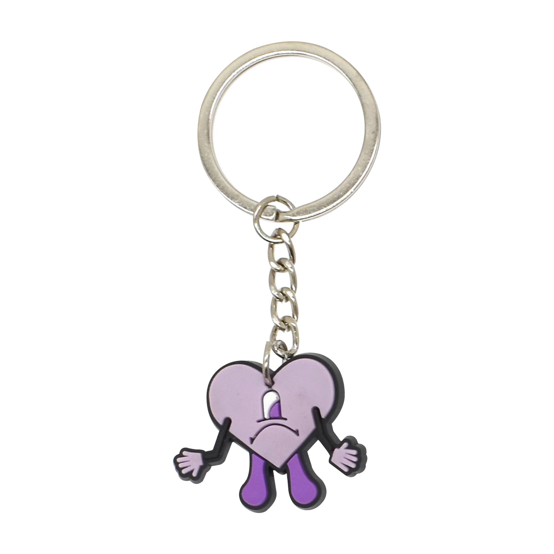 2"x1" Full Color Custom Shape Soft Pvc Keychain Fob Charms