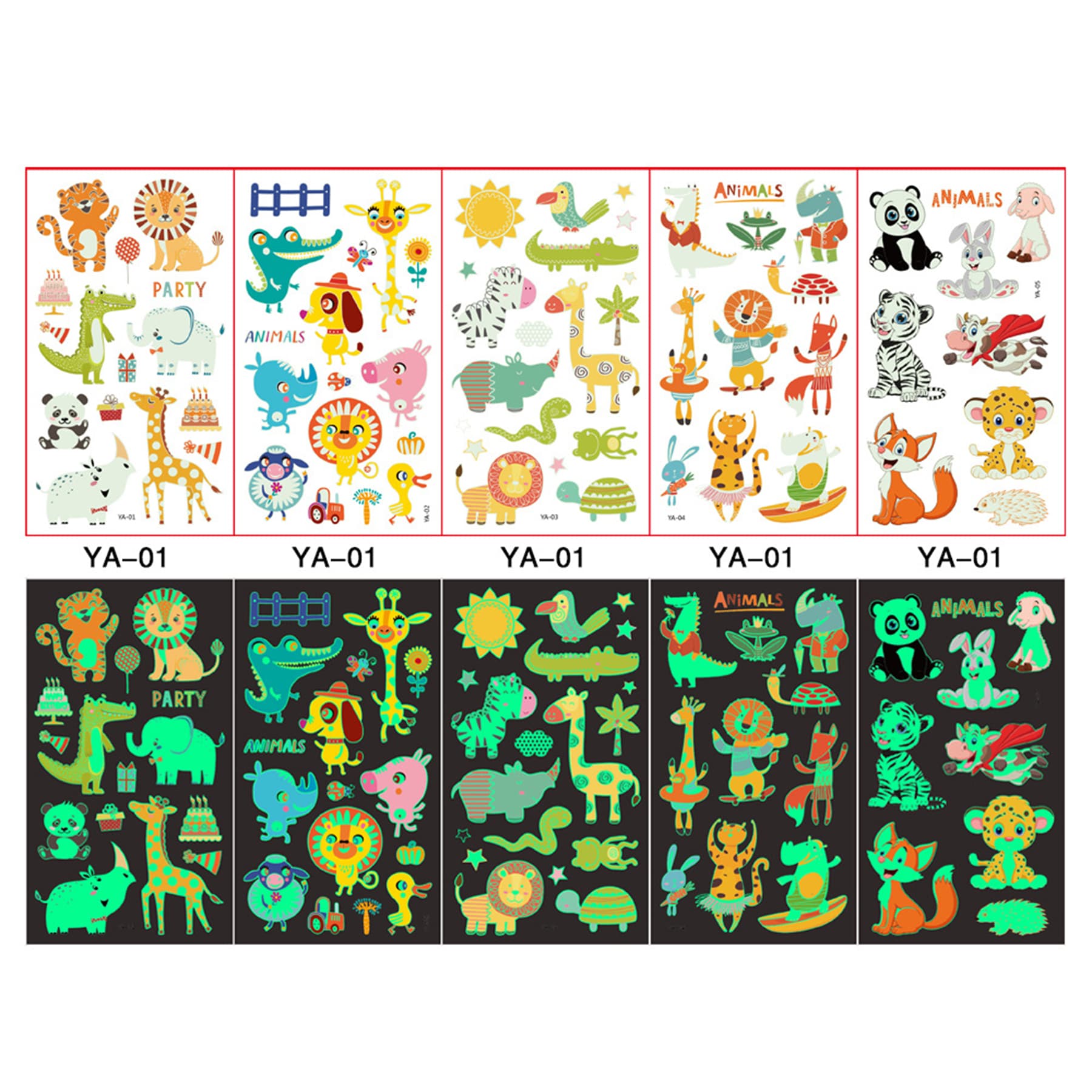 Temporary Glow Tattoos For Kids