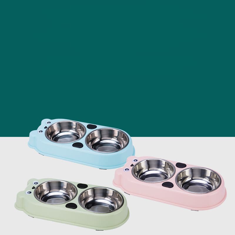 Dog Cat Double Premium Stainless Steel Pet Bowl