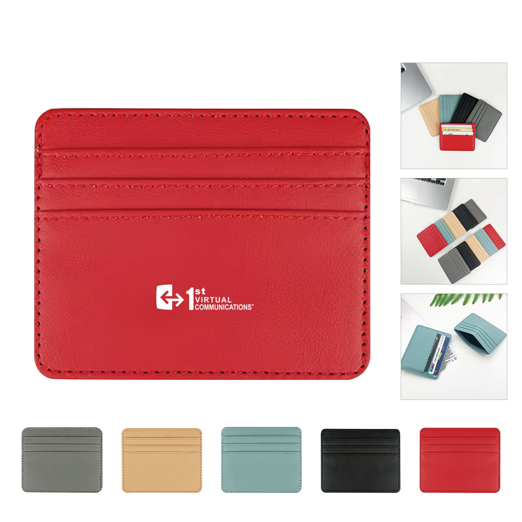 PU Thin Multi-card Position Pocket Wallet