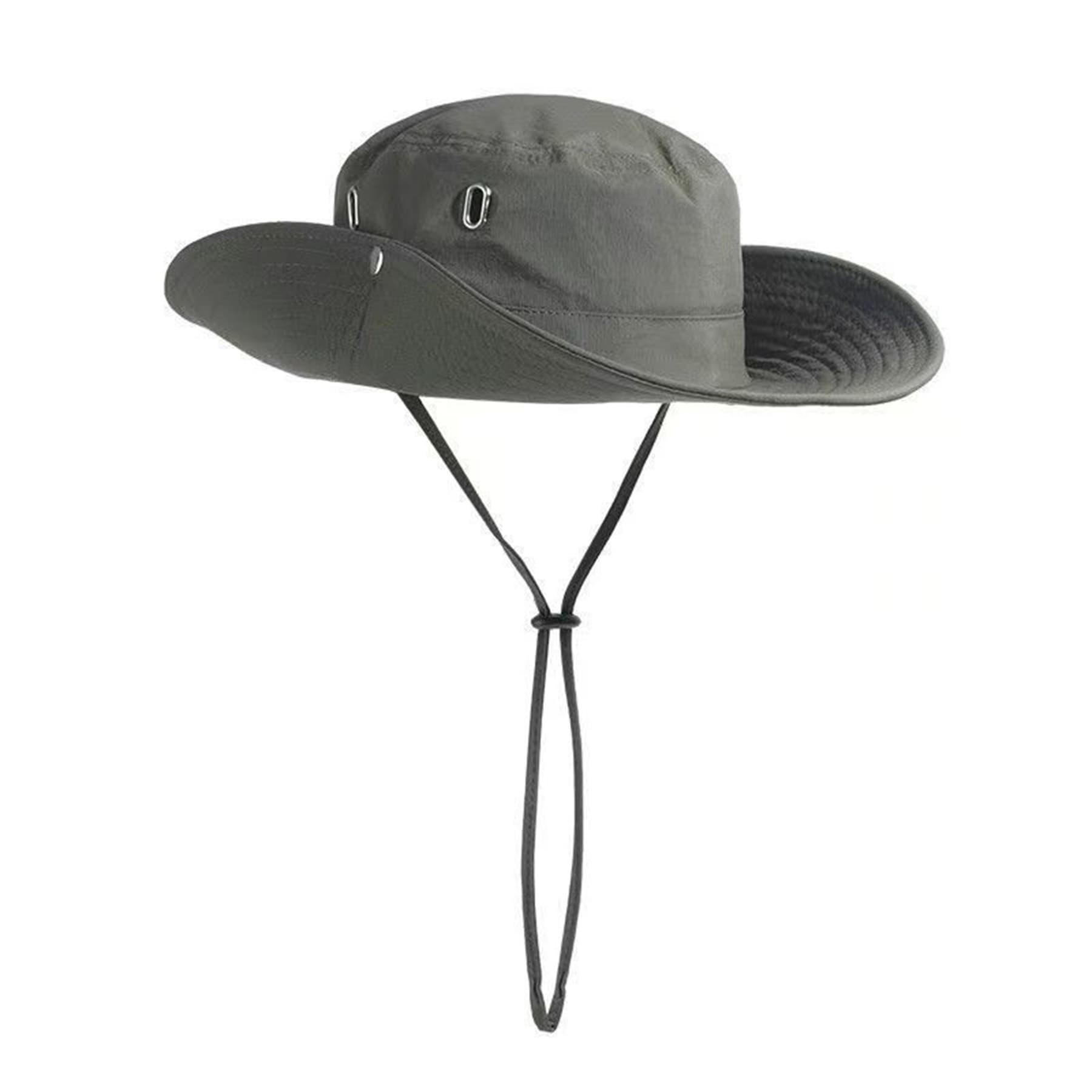 Wide Brim Sun Visor Twill Bucket Hat
