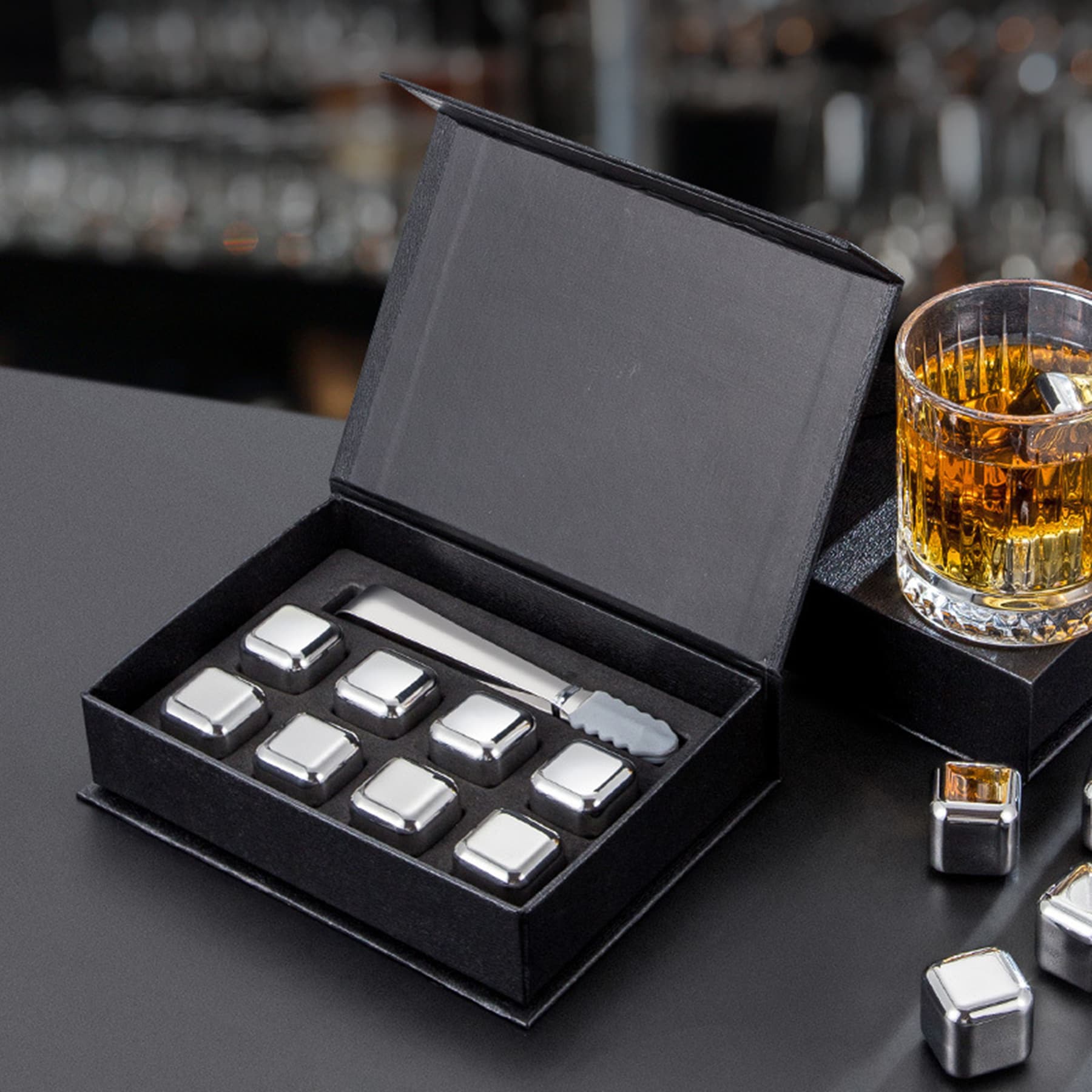 Whiskey Square Ice Cube Gift Set