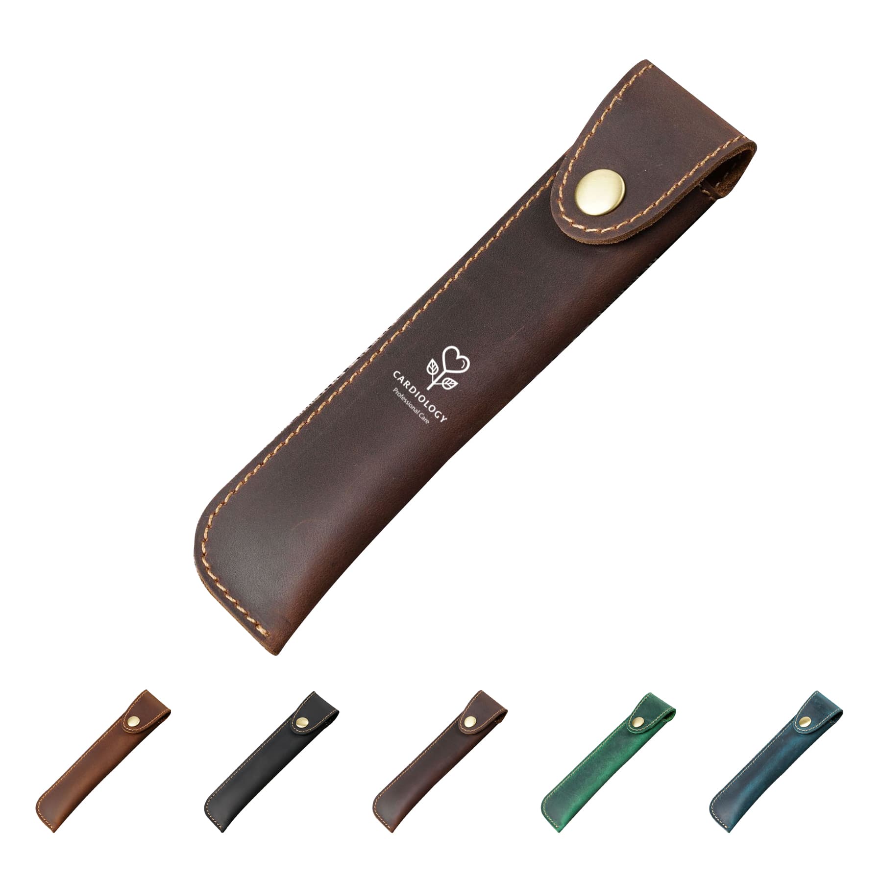 Genuine Leather Gift Pen Case & Pencil Sleeve Bag