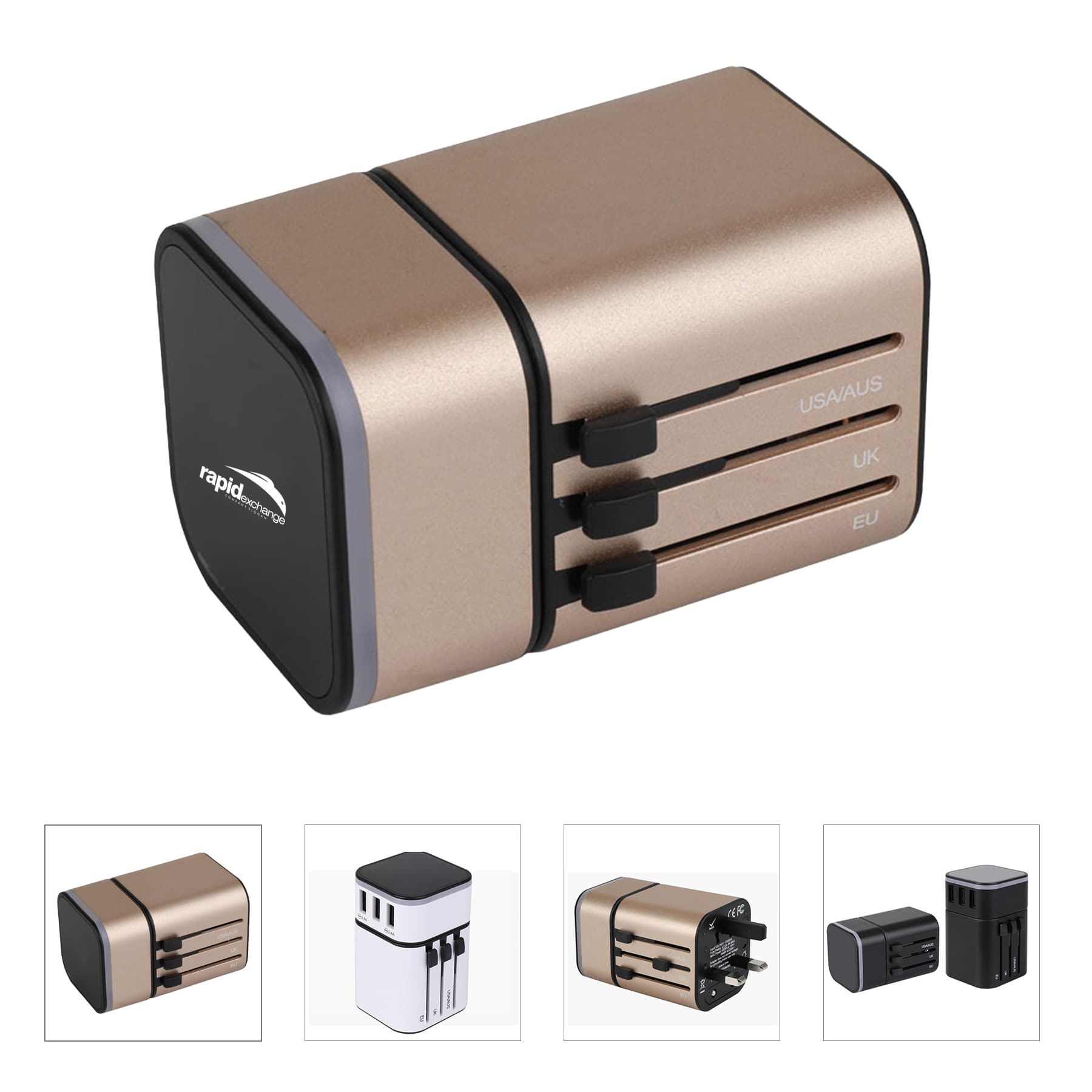 Smart 3 USB Ports International Adapter