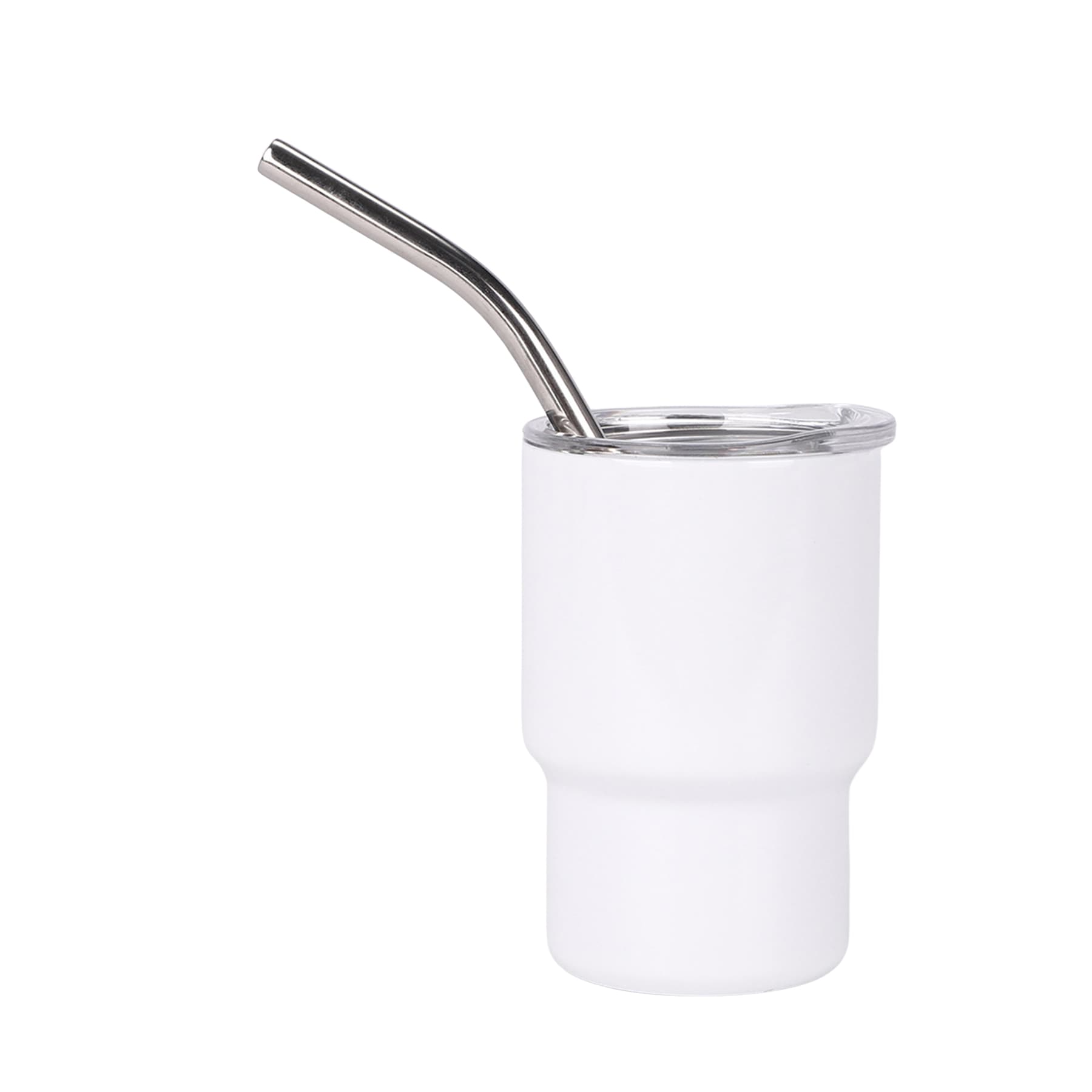 3 oz Mini Tumbler Shot Glass with Straw Lid