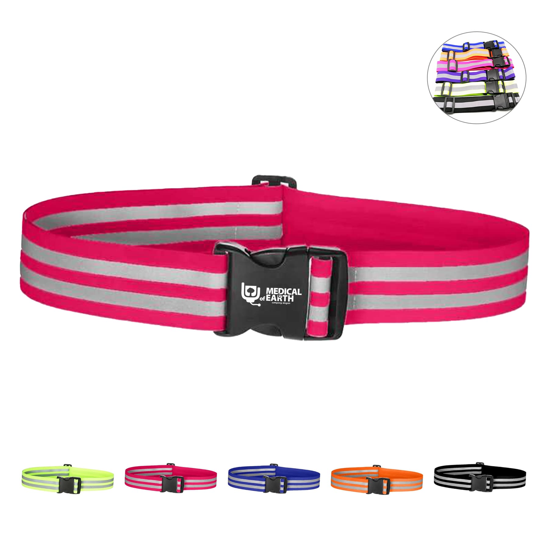Safety Reflective Elastic Running Waist Belt