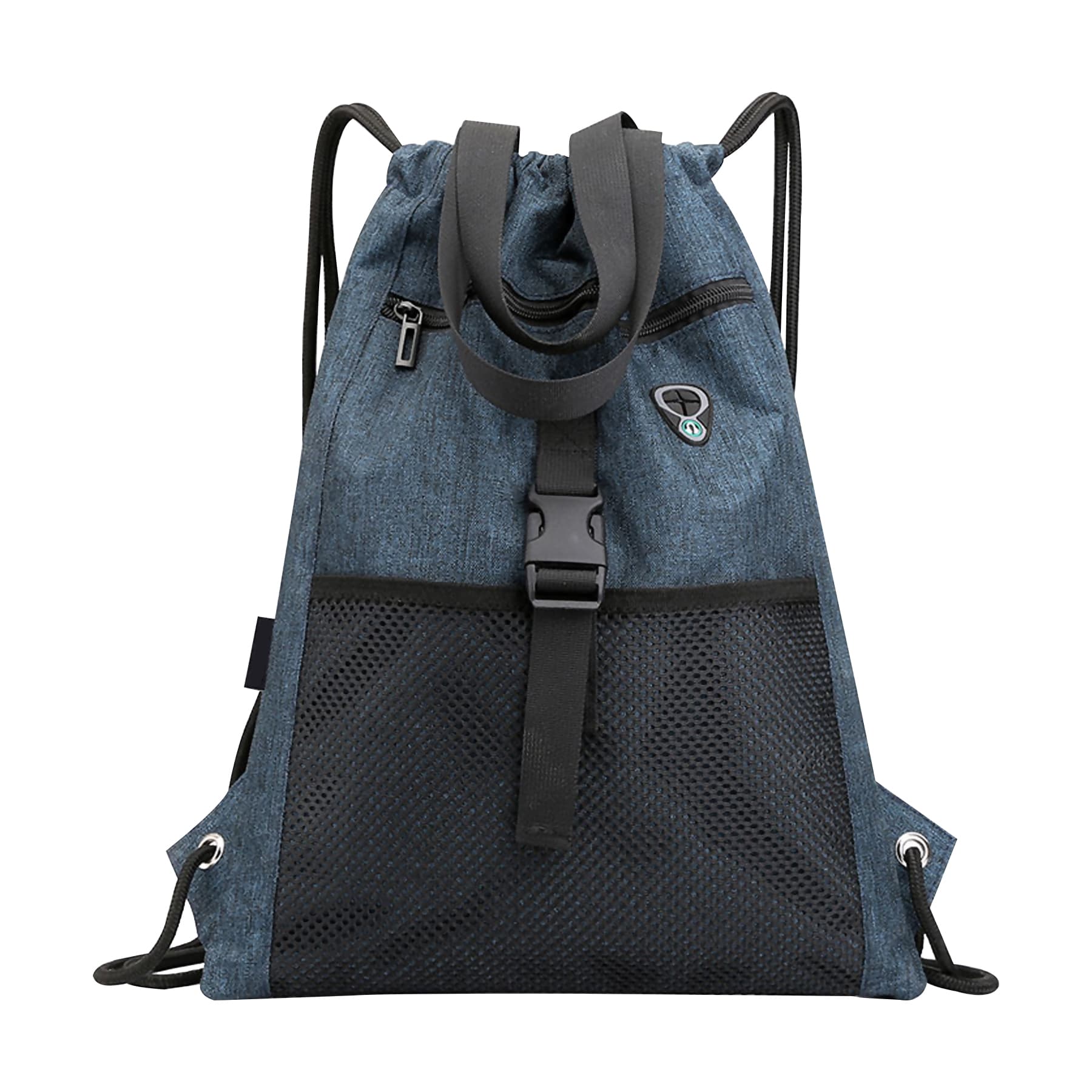 Drawstring Backpack Port Headphone Hole