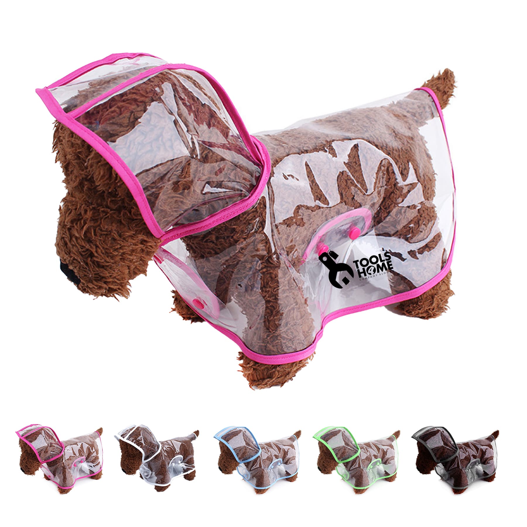 Pet Raincoats for Small Dog with Hood Poncho
