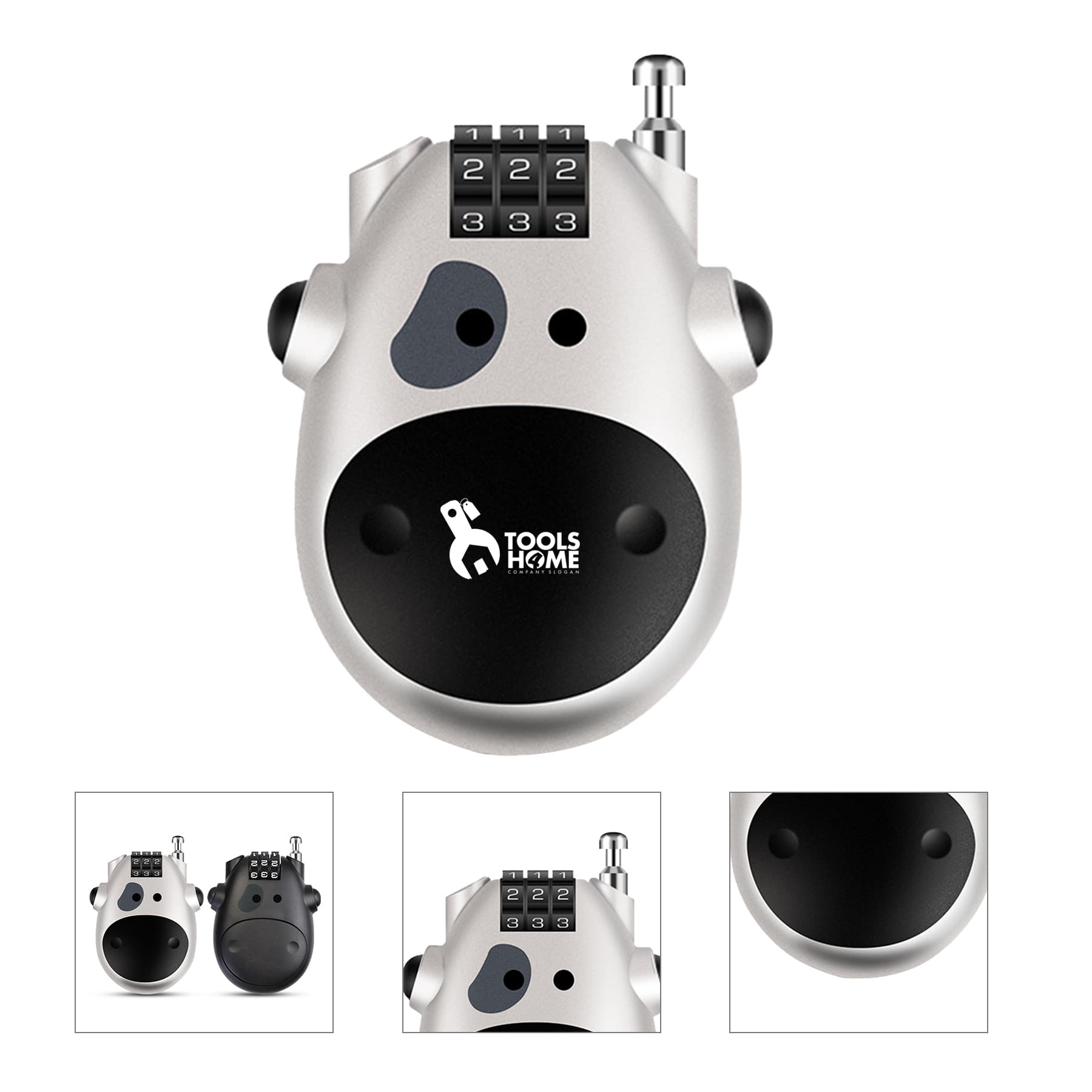 Retractable Luggage 3-Digit Combination Cable Lock