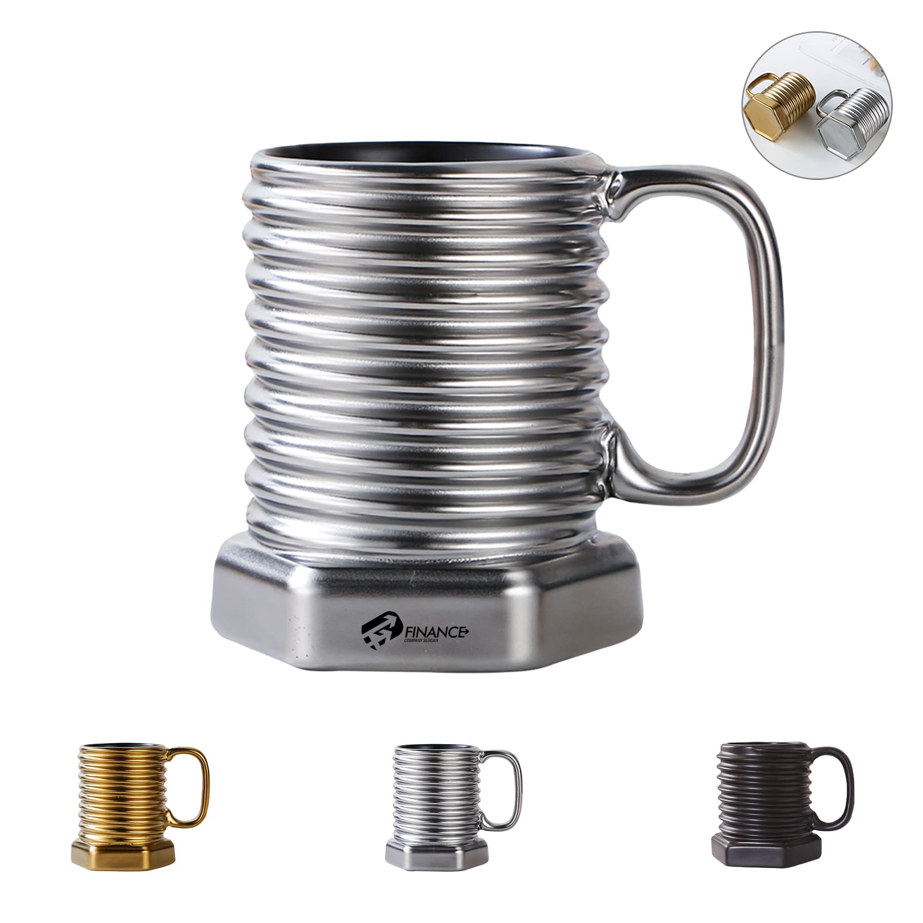 Custom 12 oz Creative screw cup