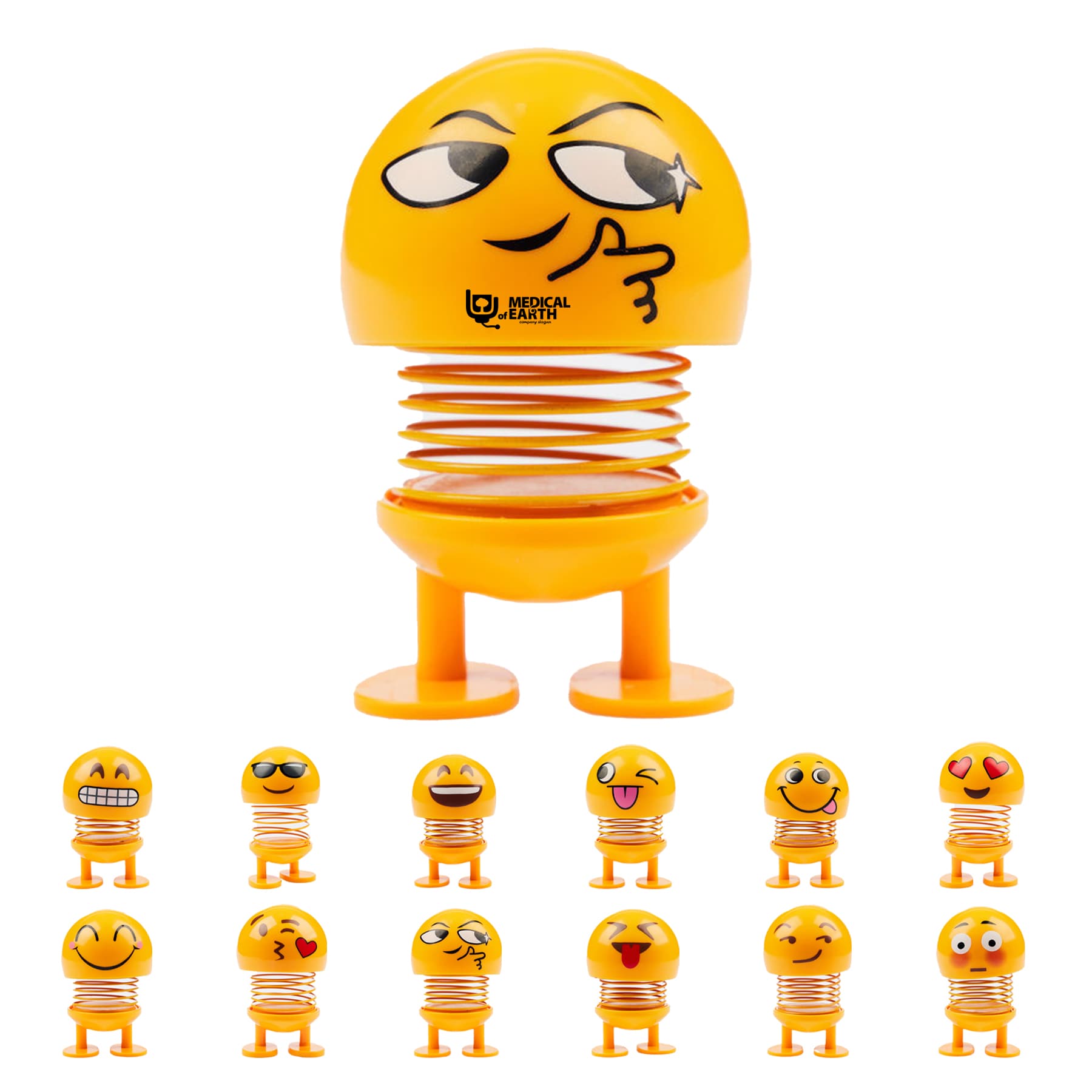 Spring Bouncing Smiling Face Doll