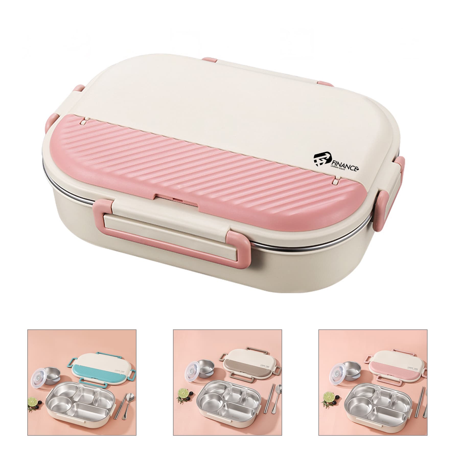 5-Compartment Tray Bento Boxes For Adults Student Kids