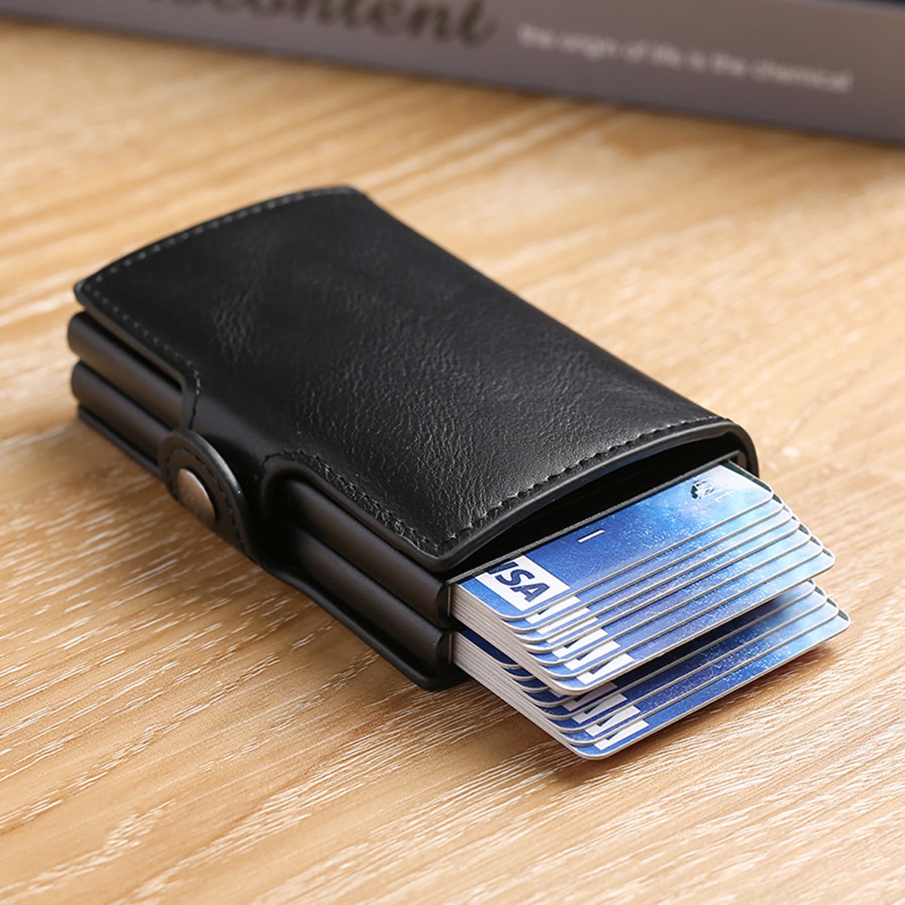 Leather RFID Card Holder Wallet