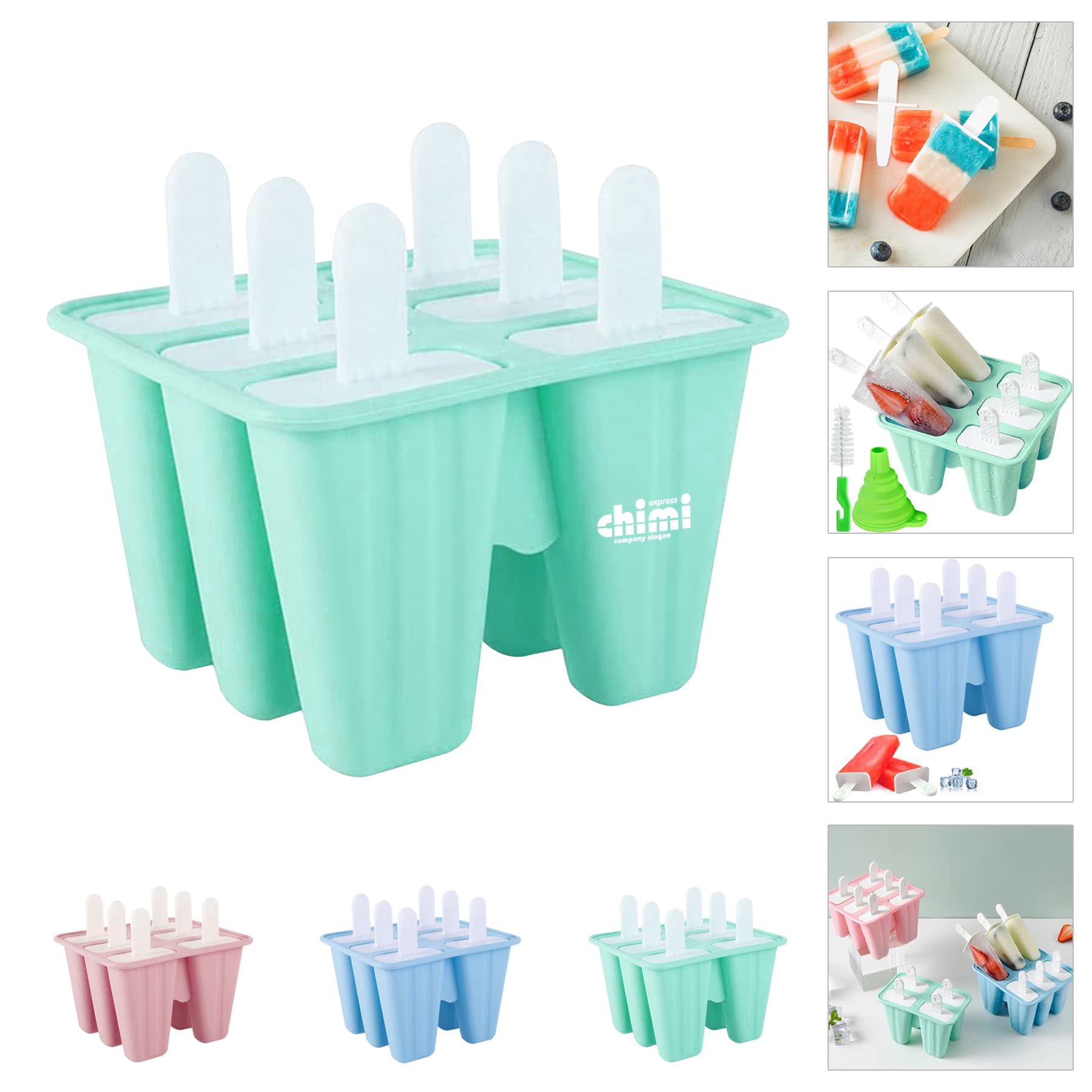 Popsicle Molds 6 Pieces Ice Pop Make
