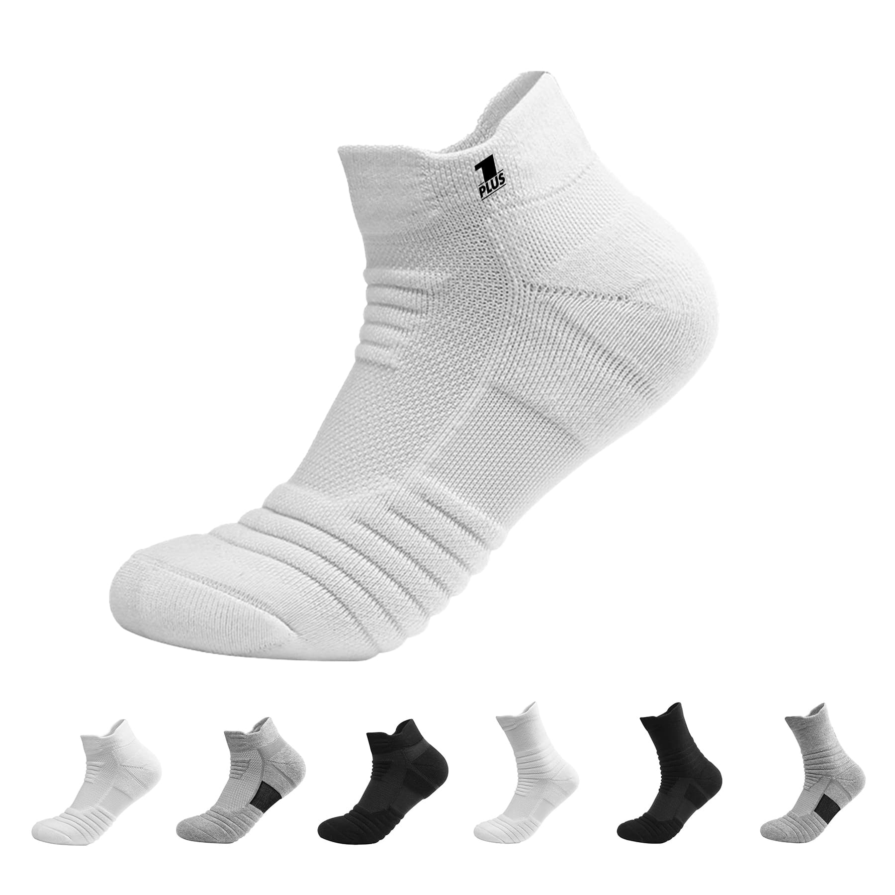 Cotton Cushioned Athletic Ankle Socks