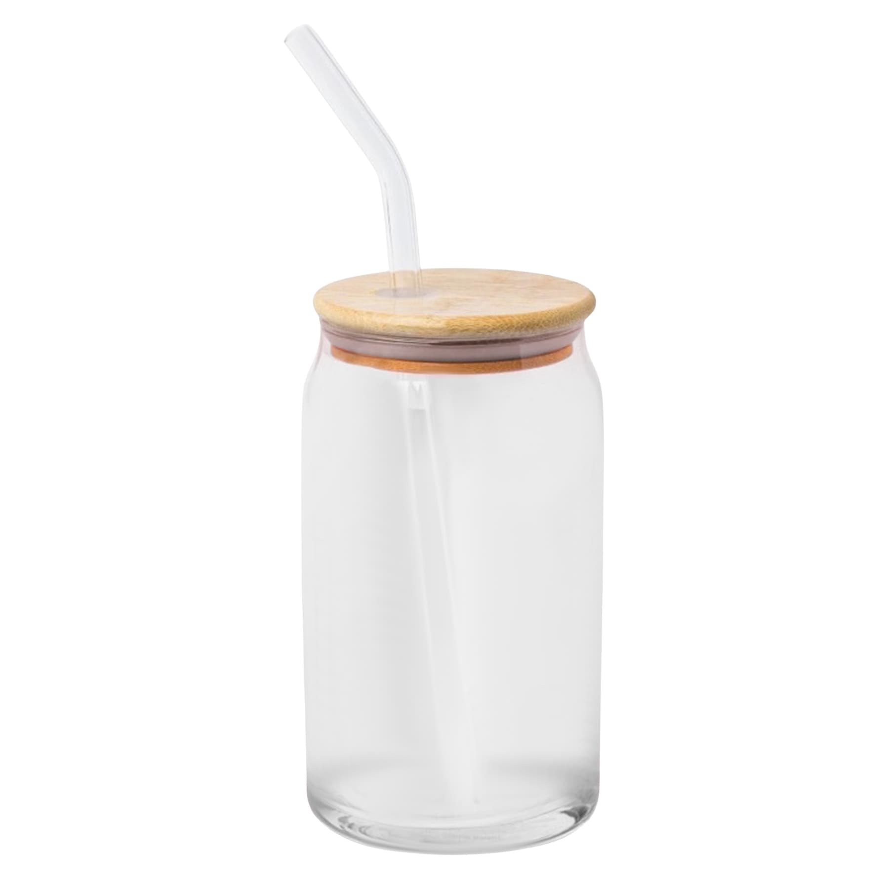 Silver Buffalo Sanrio Hello Kitty Waving Pink Glass Jar Tumbler with Bamboo Lid Glass Straw 16 Ounces