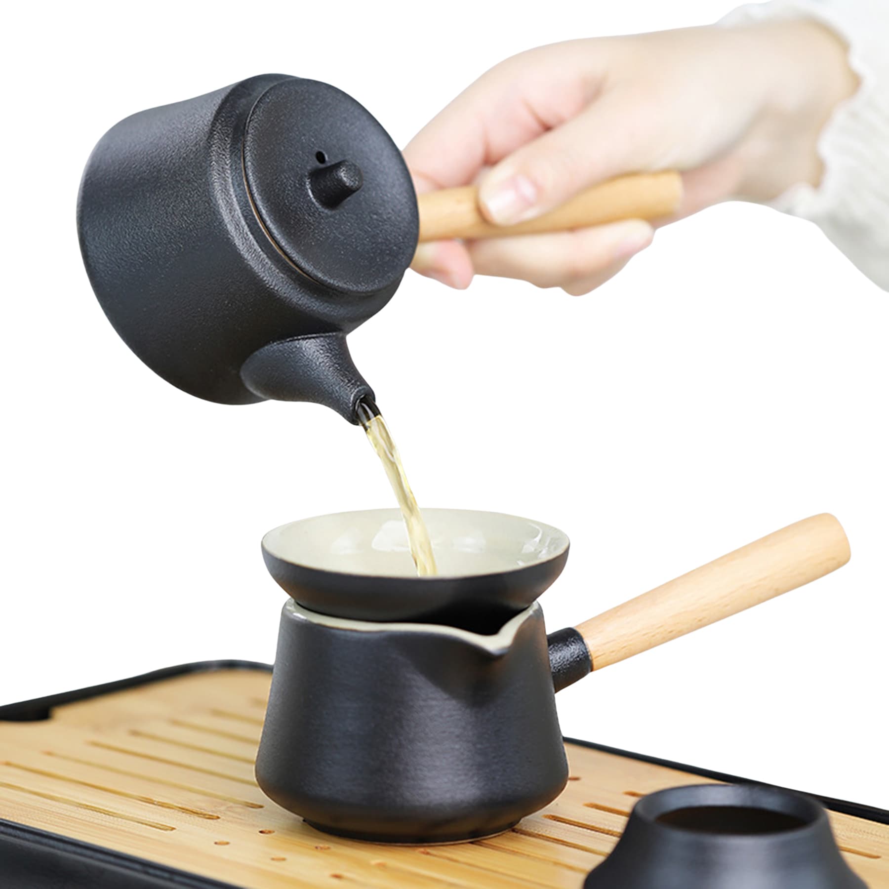 Travel Tea Set Wholesale Tea Tray Home Kung Fu Tea Cup Outdoor Portable Teapot Ceramic Business Gift