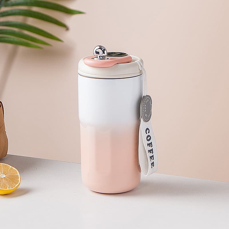 14.8 oz Gradient Color Vacuum Travel Mug with Lid