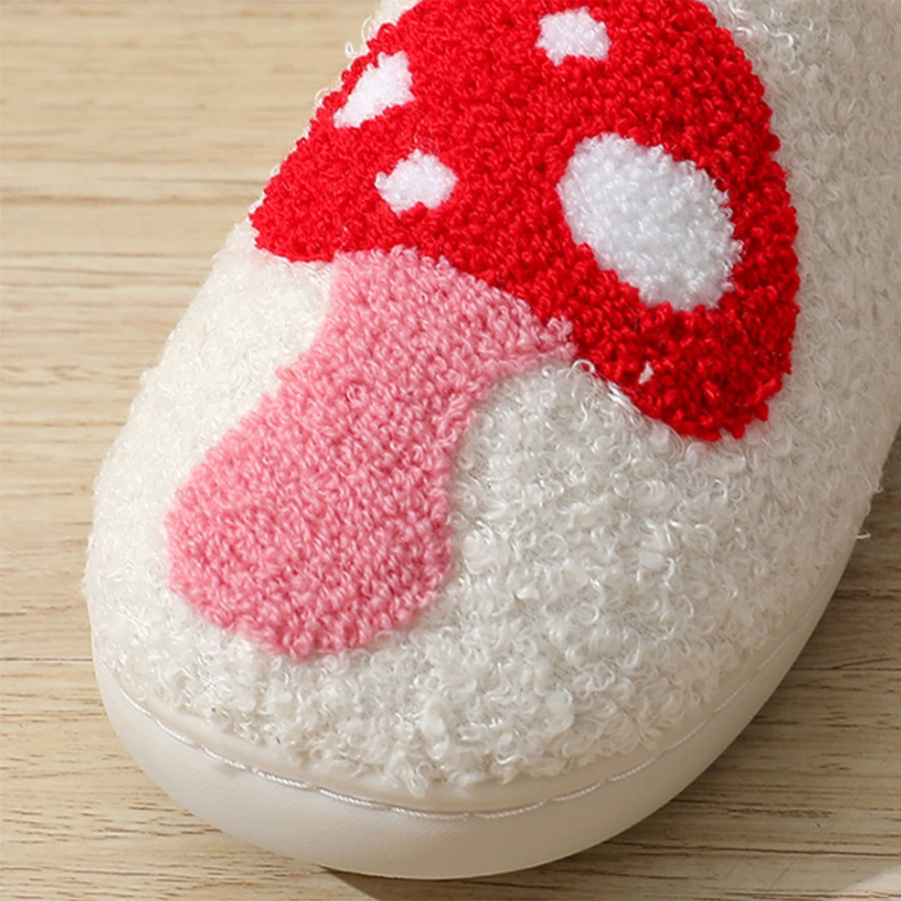Winter Indoor Home Rainbow Plush Warm Slippers