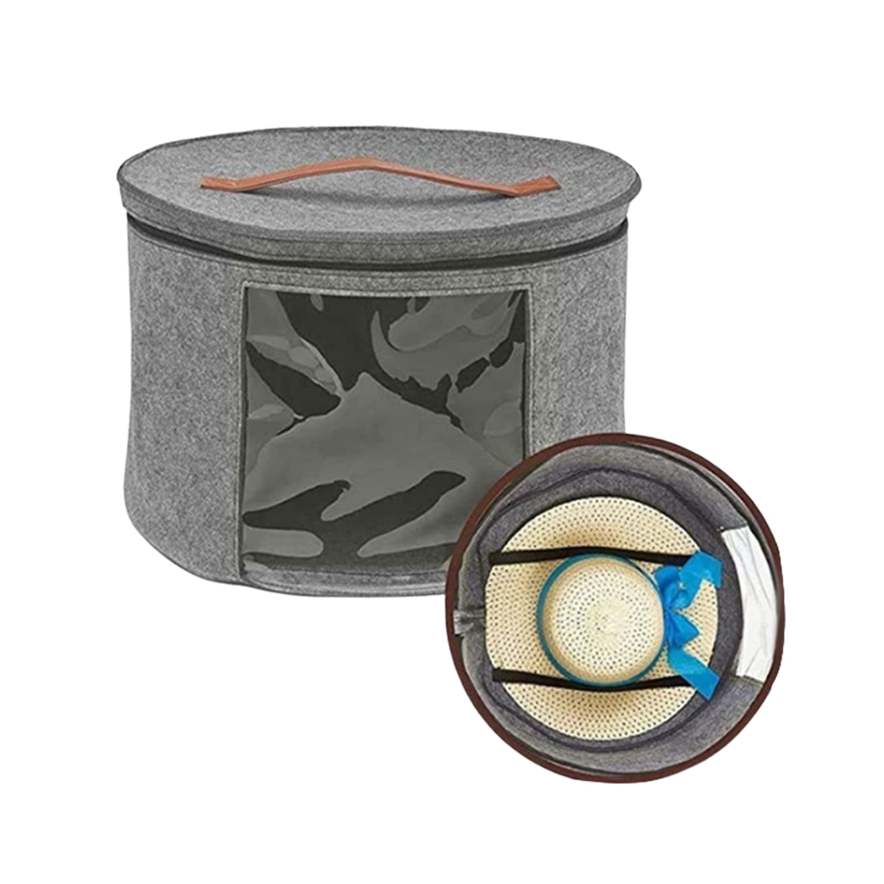 Foldable Round Hat Storage Box