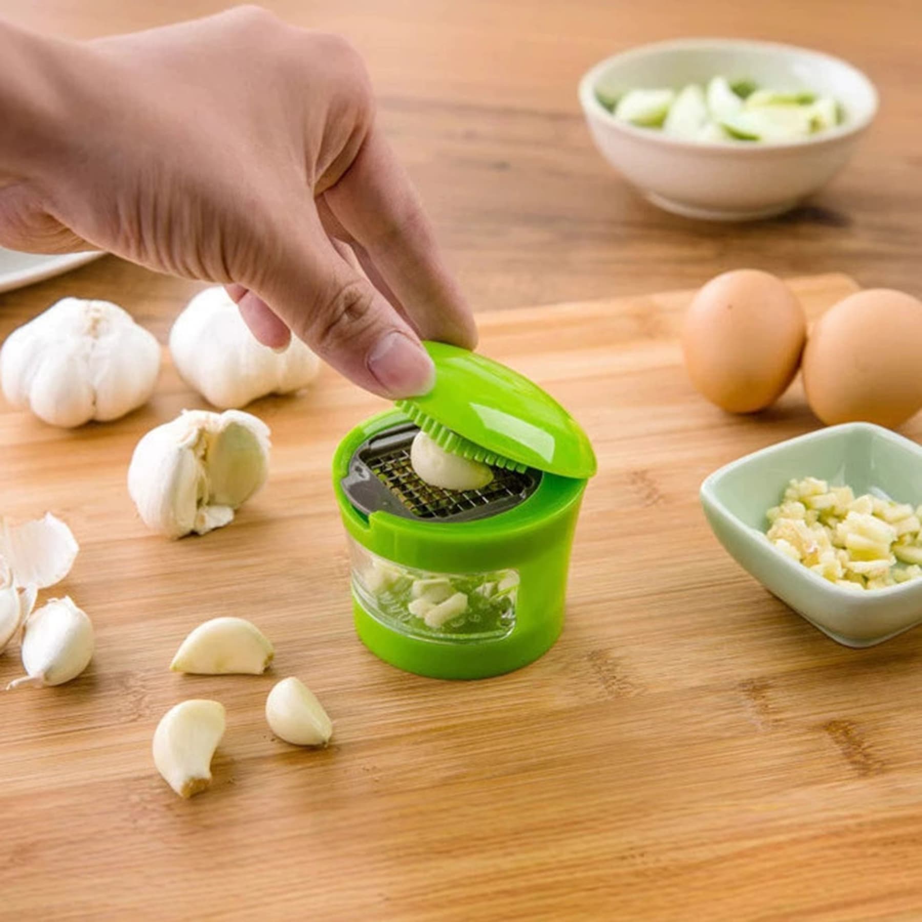Garlic Dicer With Stainless Steel Blades