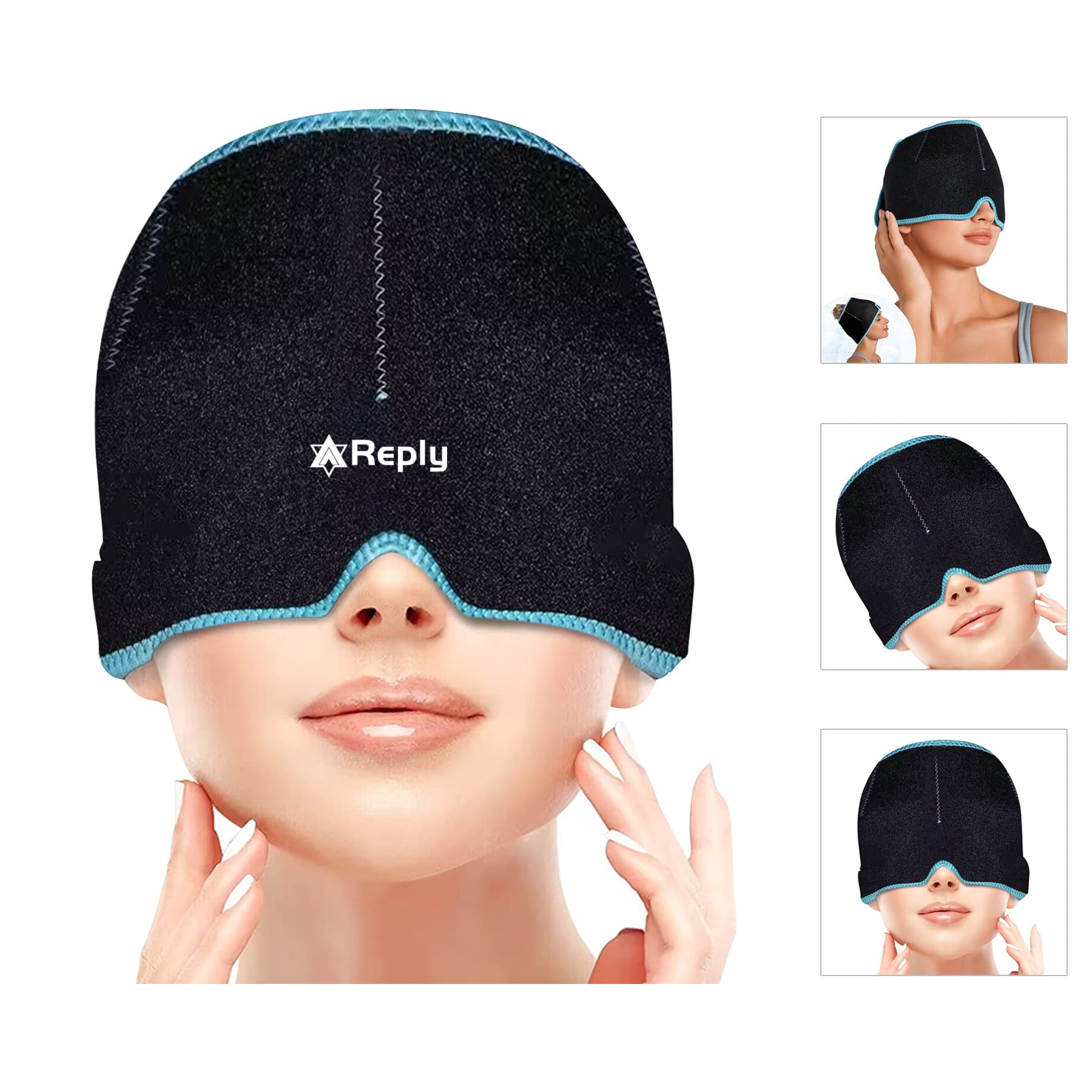Migraine Ice Head Wrap For Headache Relief Hat