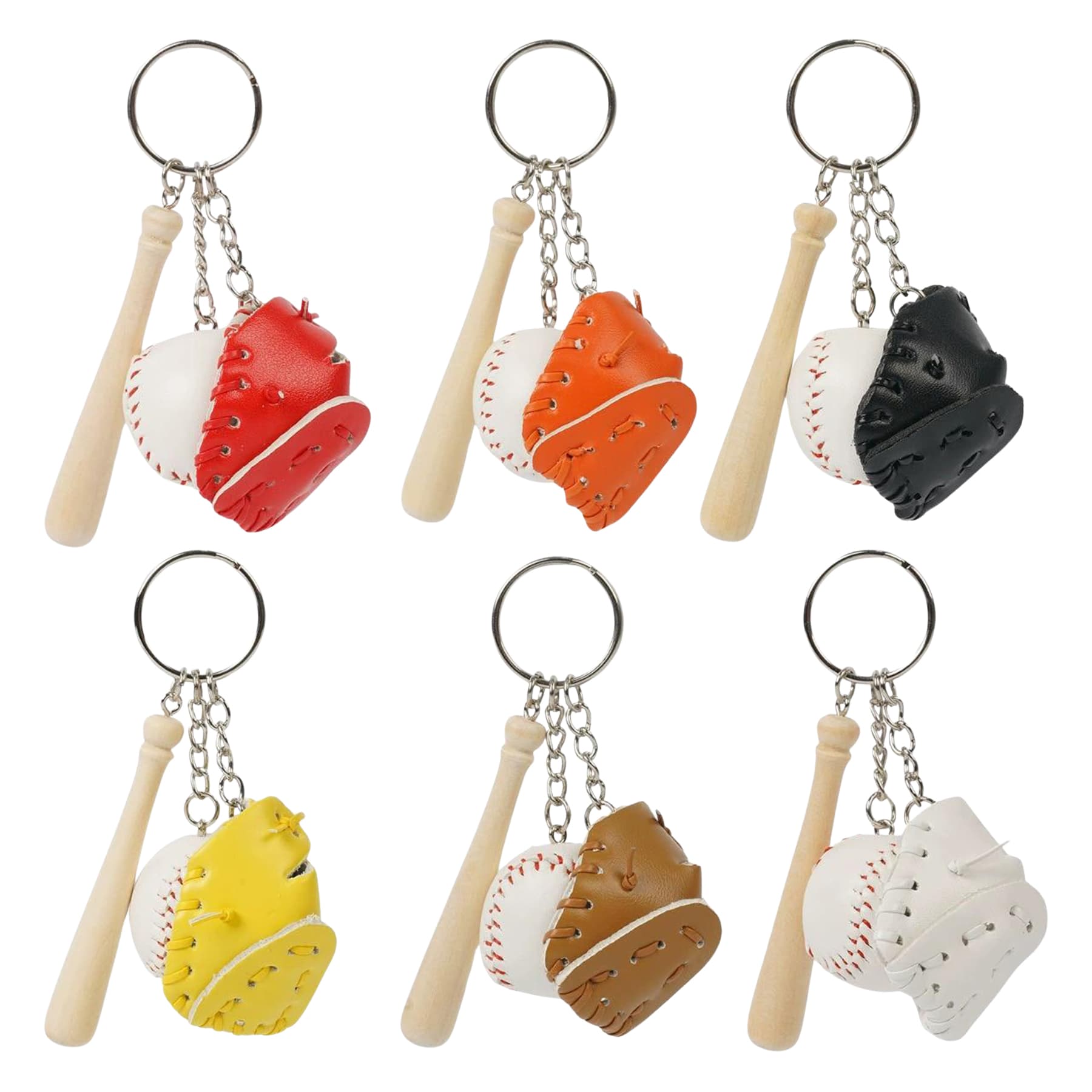Baseball set keychain