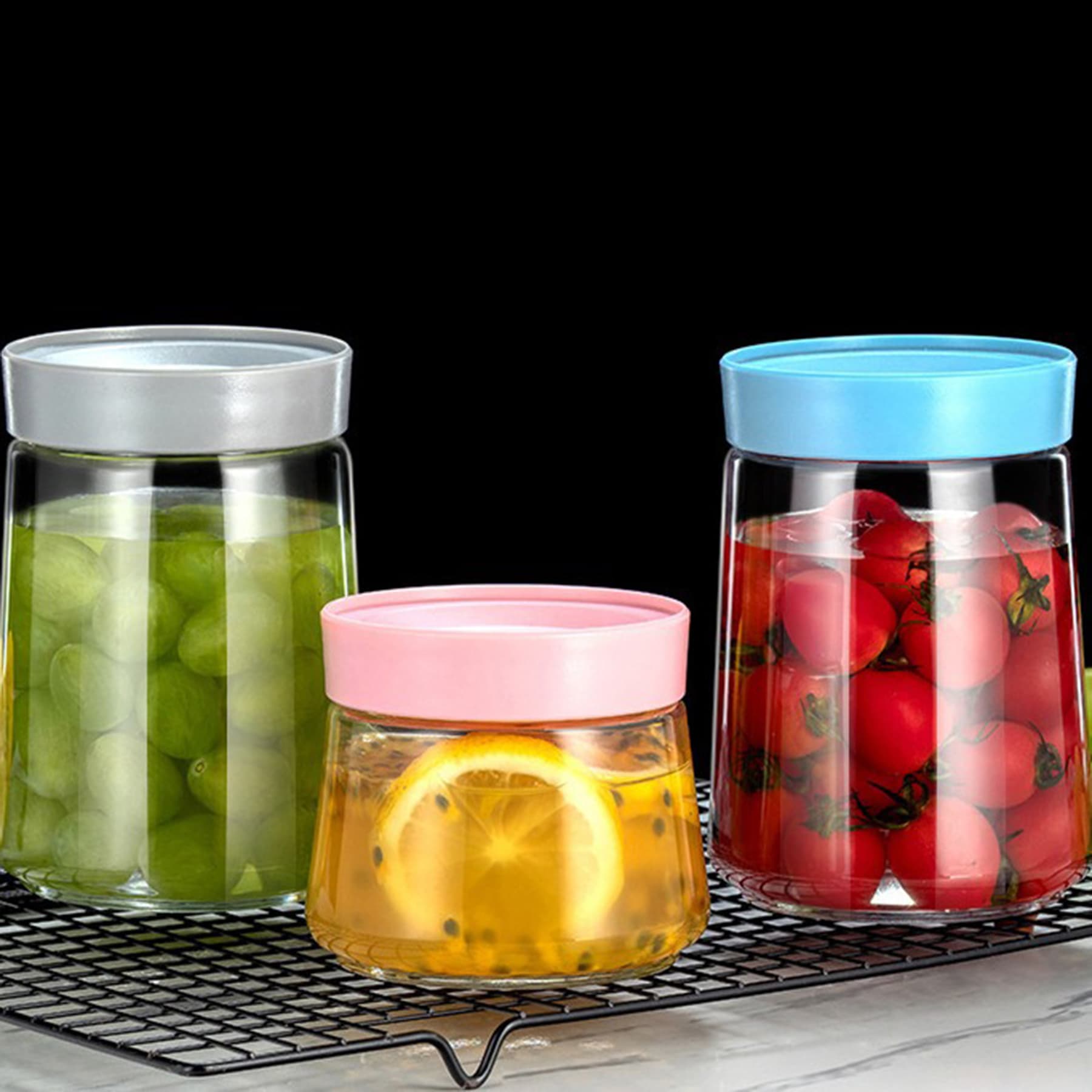 Glass Canning Jars with Lids